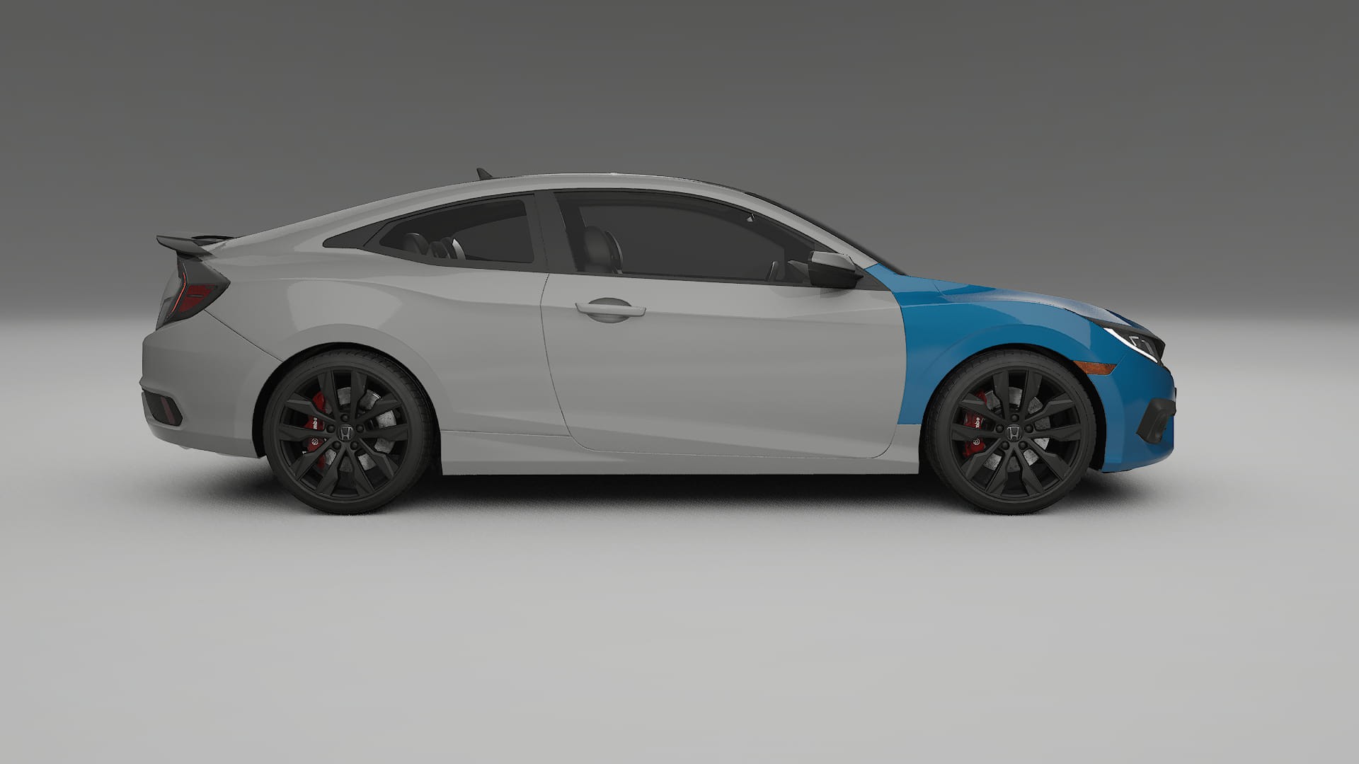 Honda Civic coupe prefacelift pre-LCI Paint Protection Film | CrystalGuard TPU PPF Front Kit