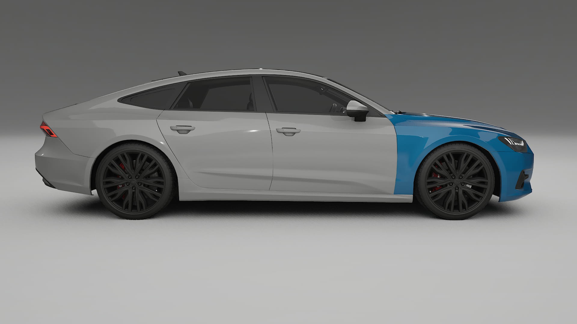 Audi A7 C8 Sportback prefacelift pre-LCI Lackschutzfolie | CrystalGuard Transparente TPU PPF Frontschutz Kit 2