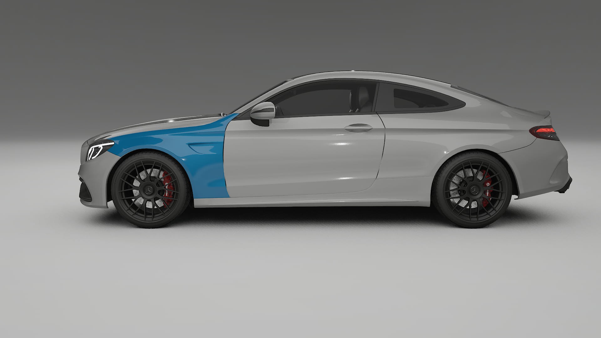 Mercedes C63 AMG W205 Coupe Paint Protection Film | CrystalGuard Transparent PPF Full Pre-Cut Kit