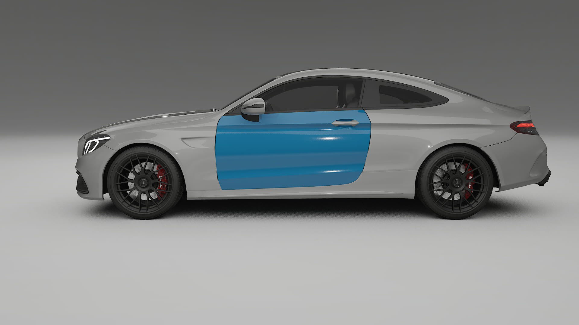 Mercedes C63 AMG W205 coupe Lackschutzfolie | CrystalGuard Transparente PPF Komplett-Vorgeschnittener Kit