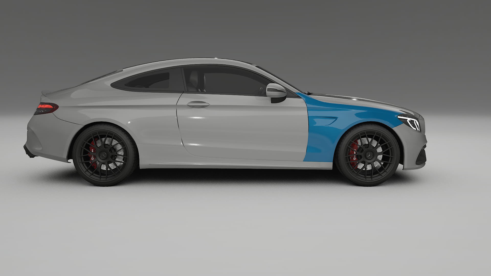 Mercedes C63 AMG W205 coupe Lackschutzfolie | CrystalGuard Transparente PPF Komplett-Vorgeschnittener Kit