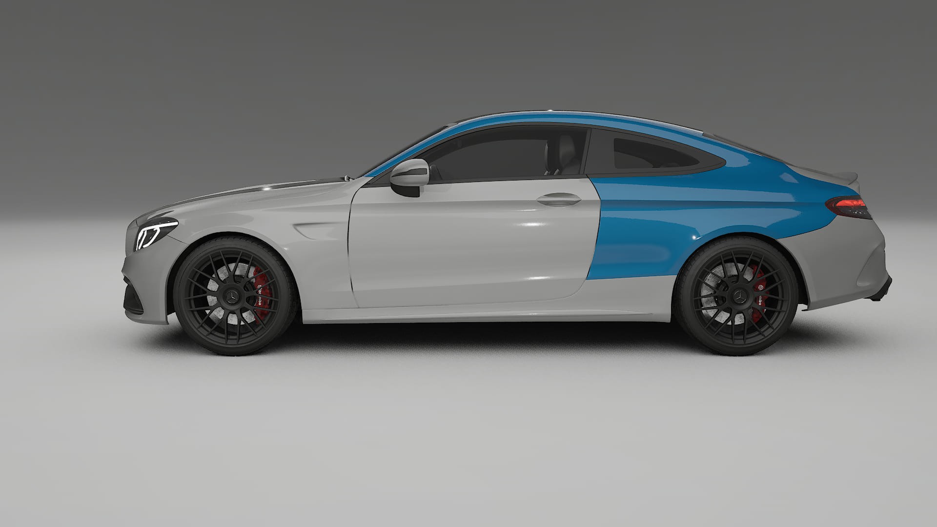 Mercedes C63 AMG W205 coupe Lackschutzfolie | CrystalGuard Transparente PPF Komplett-Vorgeschnittener Kit