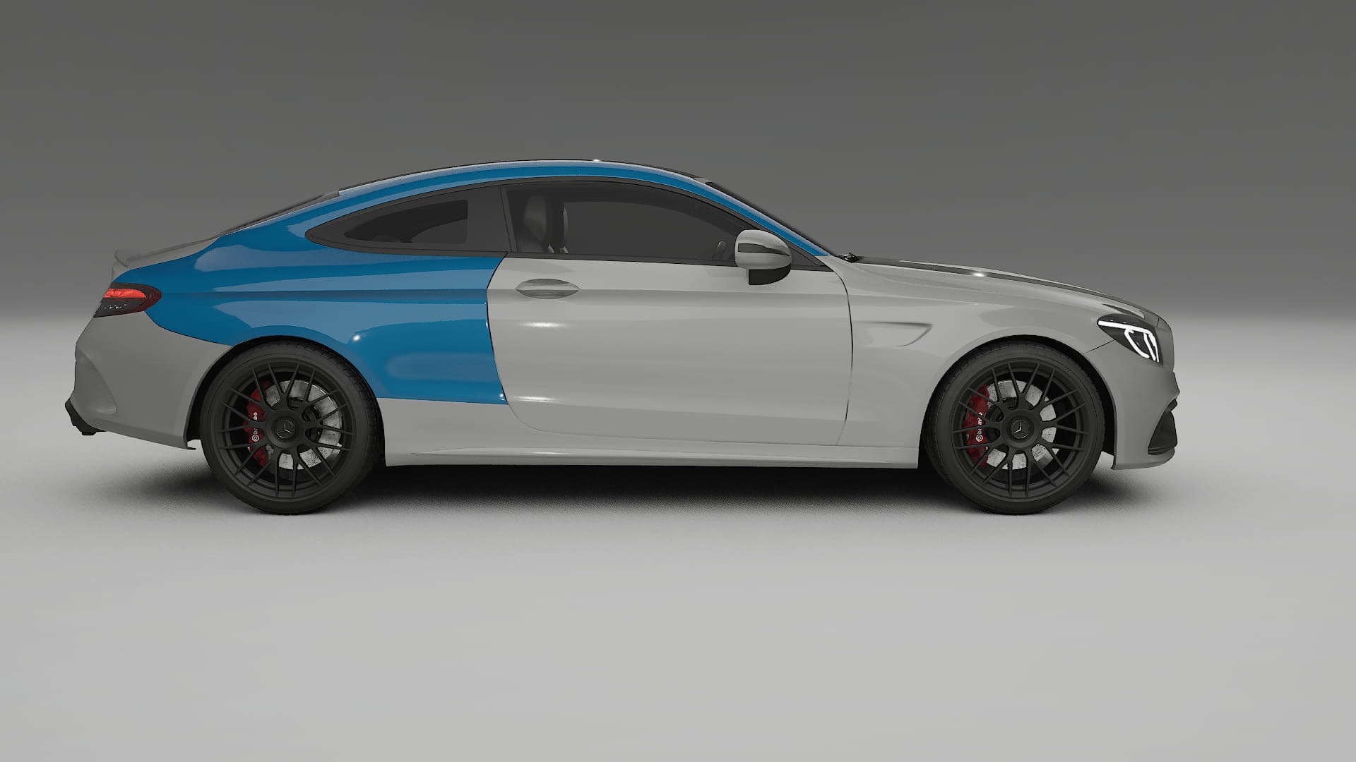 Mercedes C63 AMG W205 coupe Lackschutzfolie | CrystalGuard Transparente PPF Komplett-Vorgeschnittener Kit