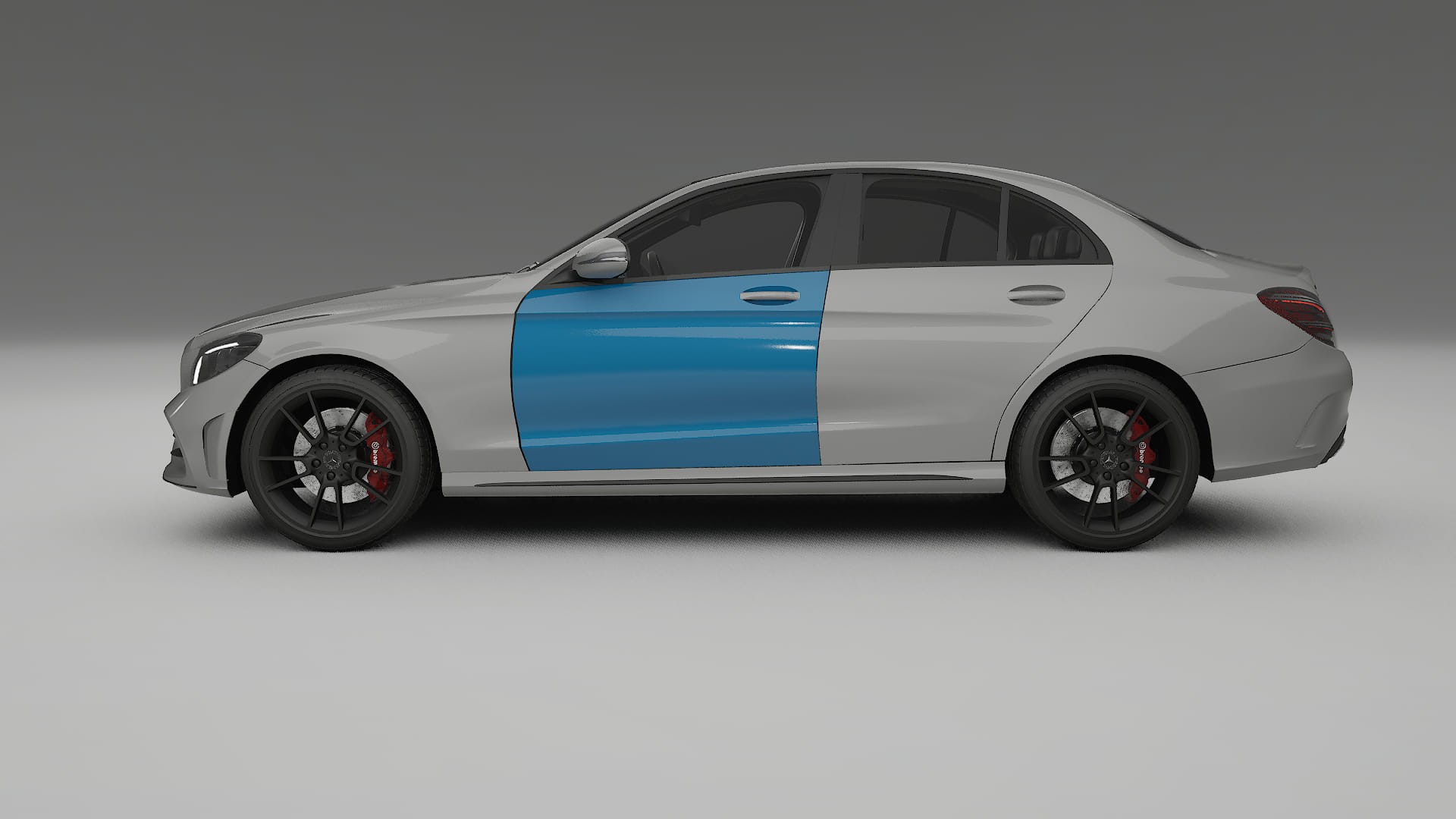 Mercedes C-class W205 AMG limousine Lackschutzfolie | CrystalGuard Transparente PPF Komplett-Vorgeschnittener Kit