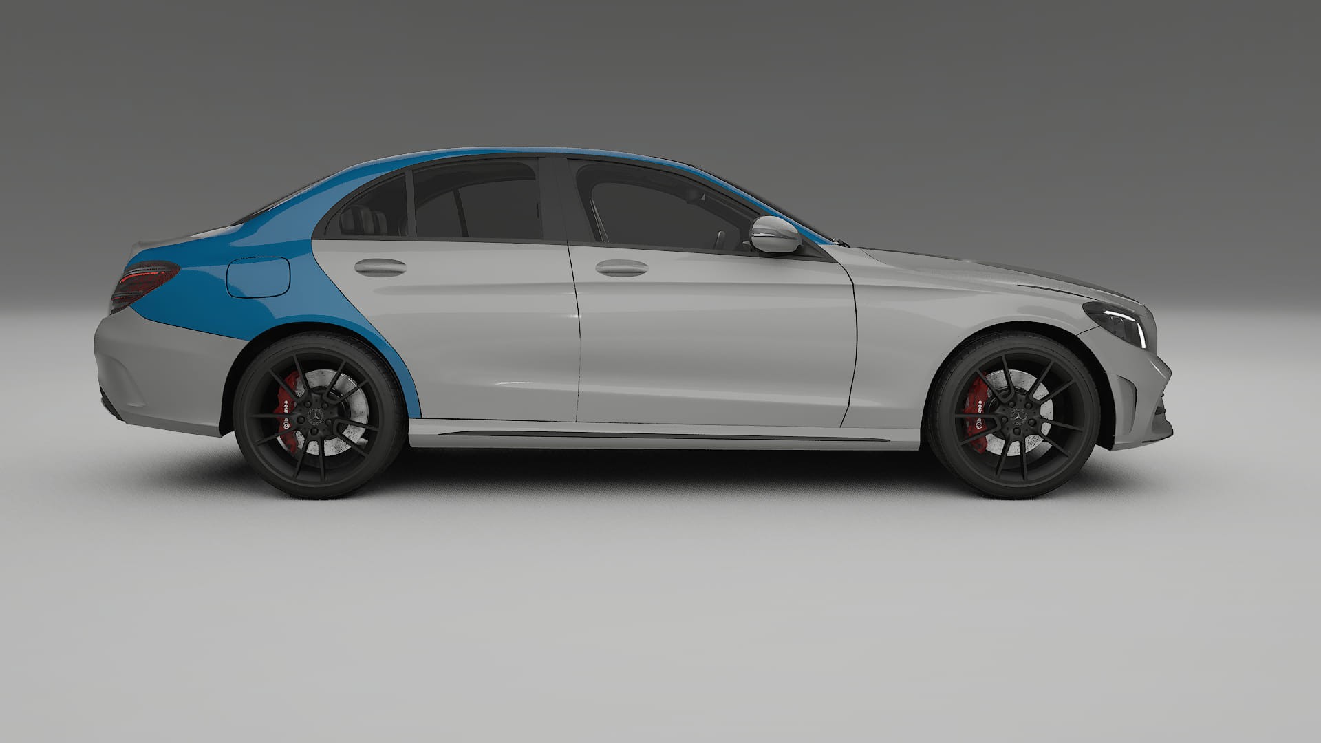 Mercedes C-class W205 AMG limousine Lackschutzfolie | CrystalGuard Transparente PPF Komplett-Vorgeschnittener Kit