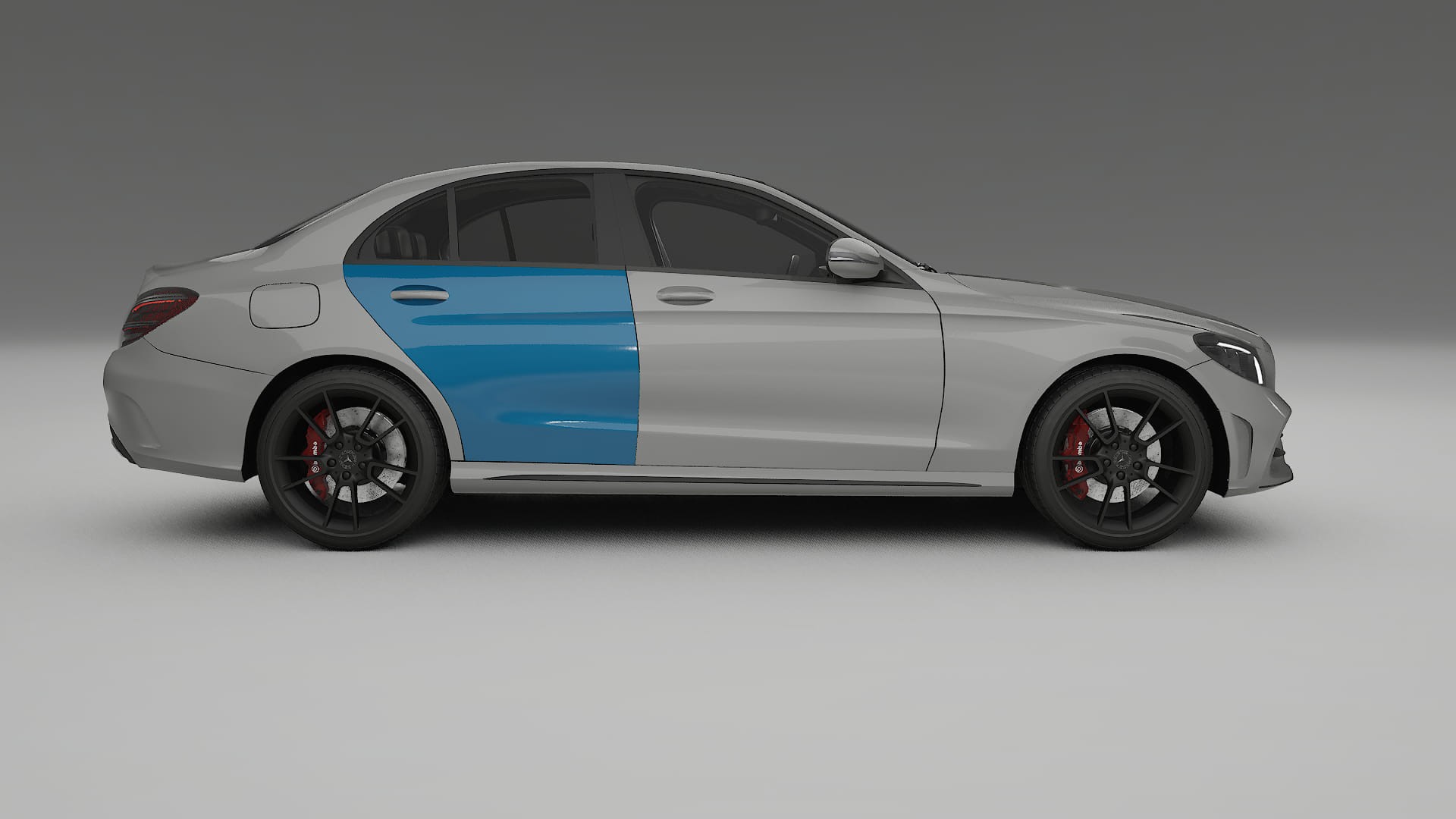 Mercedes C-class W205 AMG limousine Lackschutzfolie | CrystalGuard Transparente PPF Komplett-Vorgeschnittener Kit