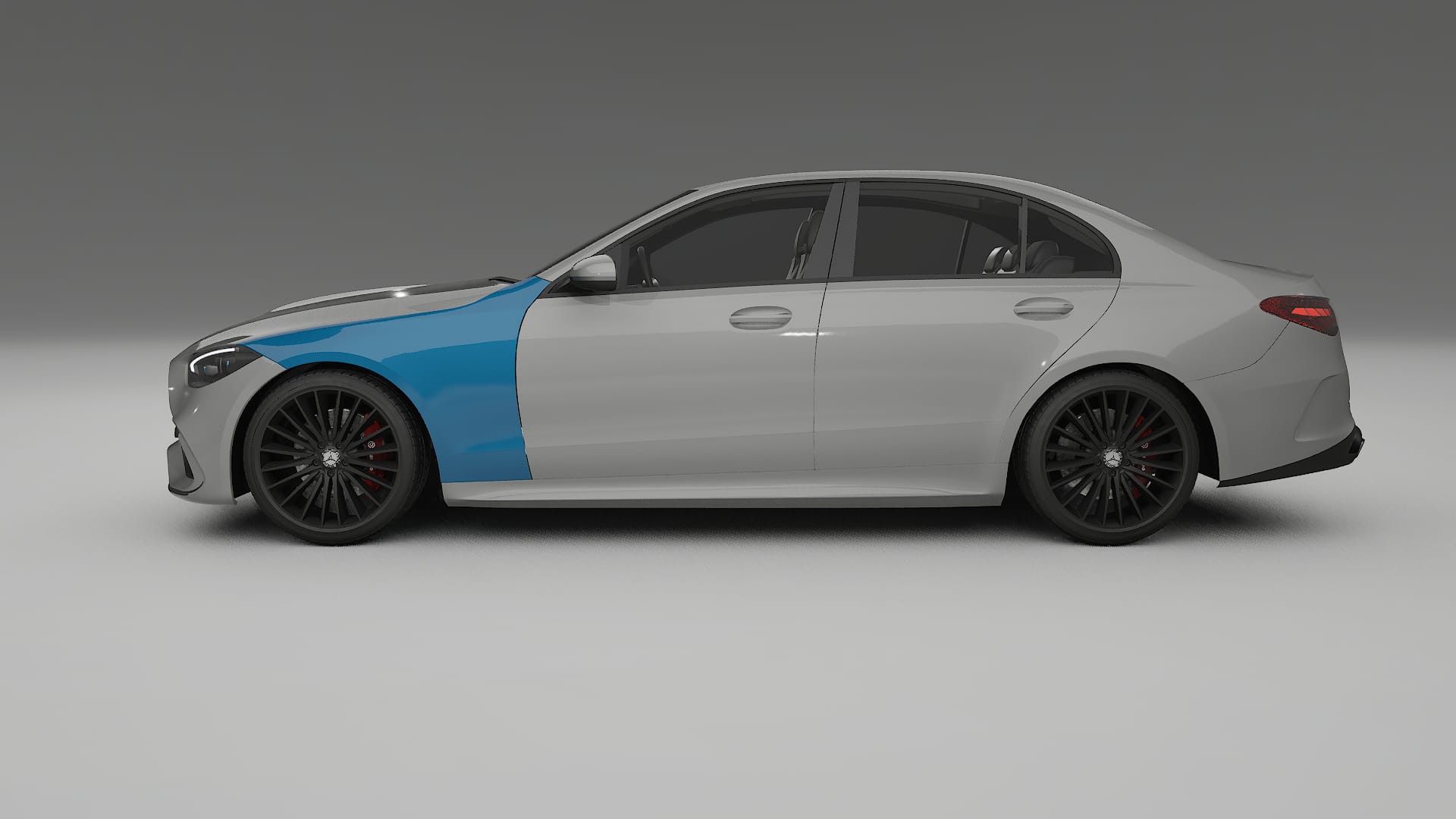 Mercedes C-class W206 Lackschutzfolie | CrystalGuard Transparente PPF Komplett-Vorgeschnittener Kit