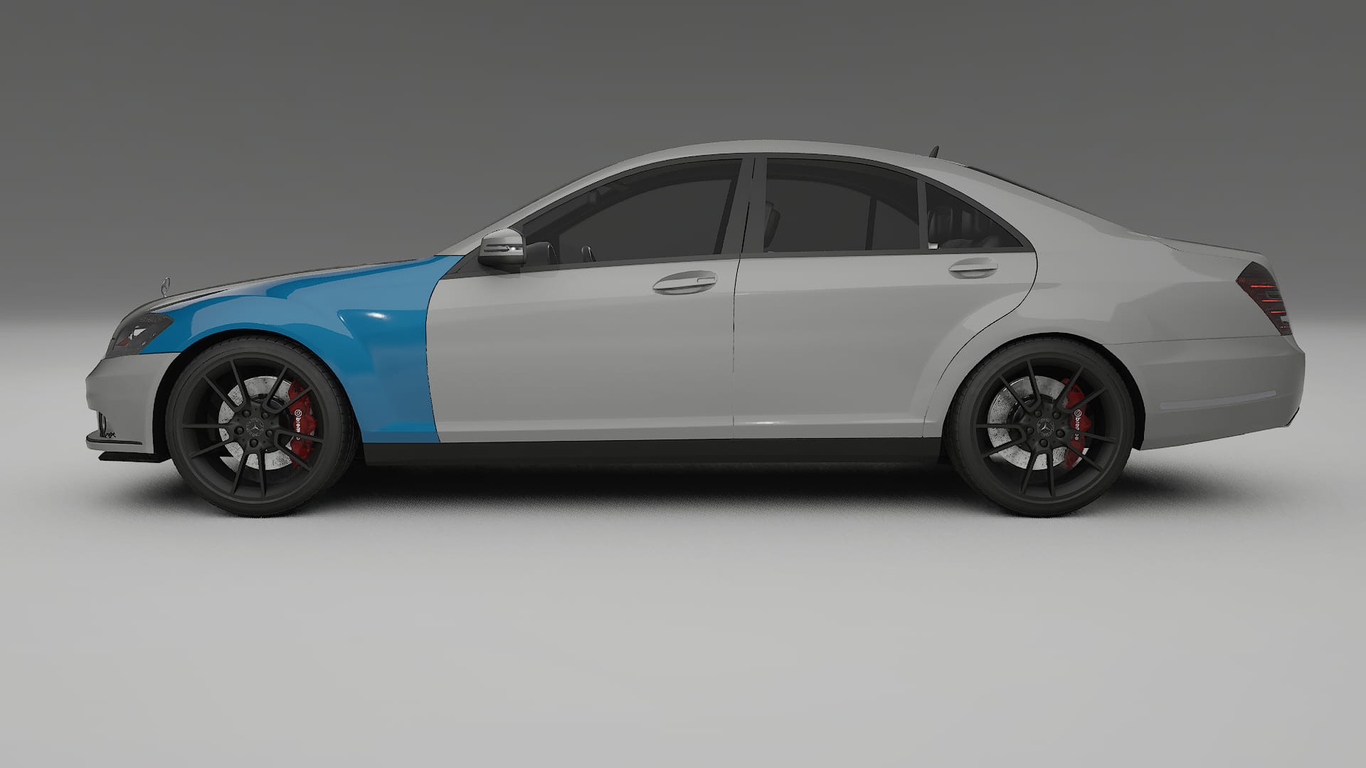 Mercedes S-class W221 facelift Lackschutzfolie | CrystalGuard Transparente PPF Komplett-Vorgeschnittener Kit