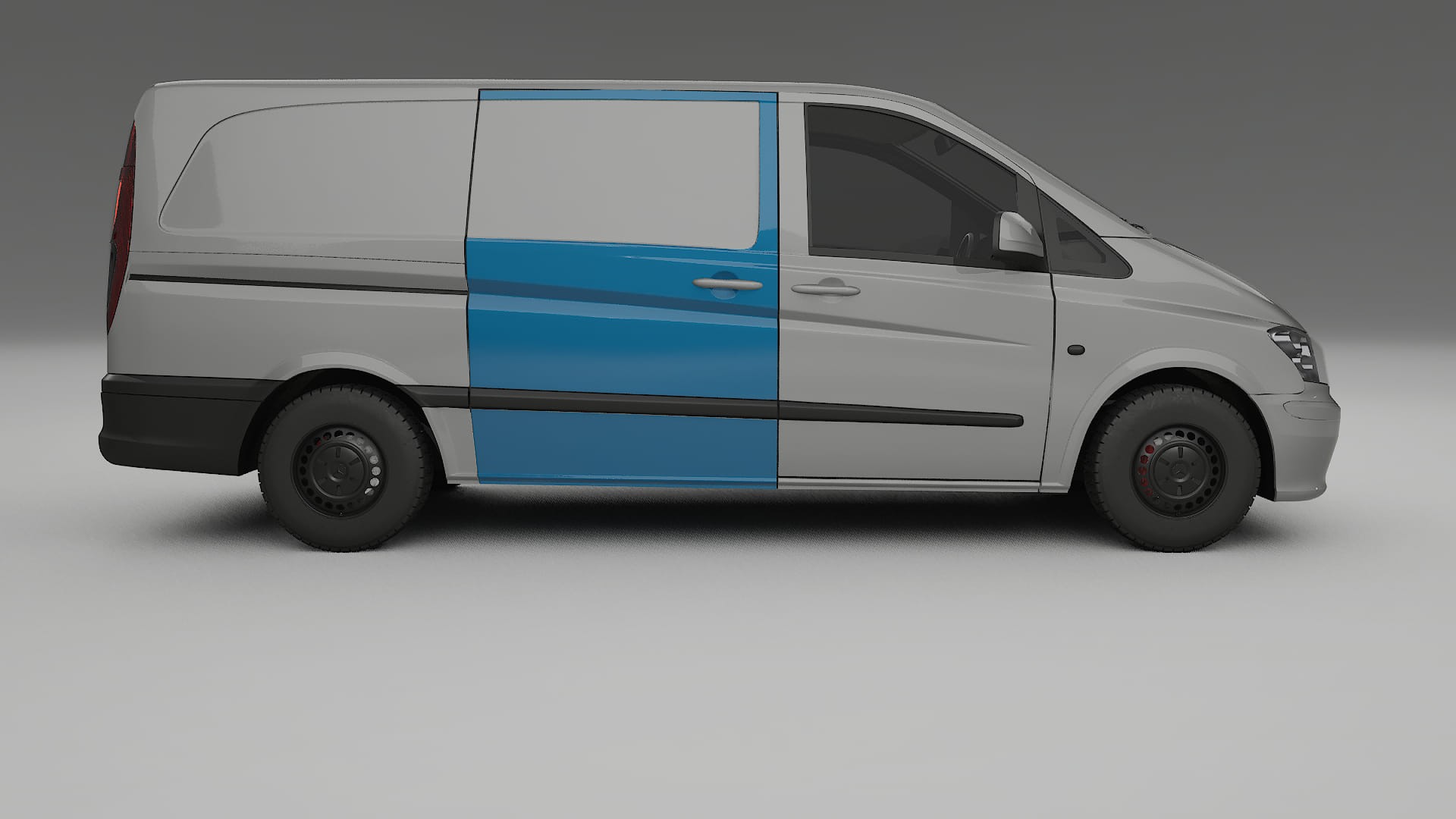 Mercedes Vito Kurz W639 facelift Lackschutzfolie | CrystalGuard Transparente PPF Komplett-Vorgeschnittener Kit