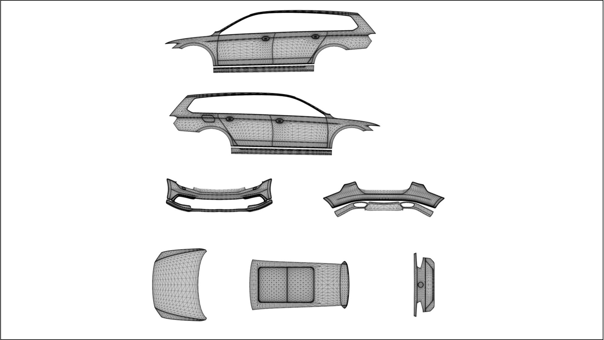 VW Passat VariantR B8 Lackschutzfolie | CrystalGuard Transparente PPF Komplett-Vorgeschnittener Kit