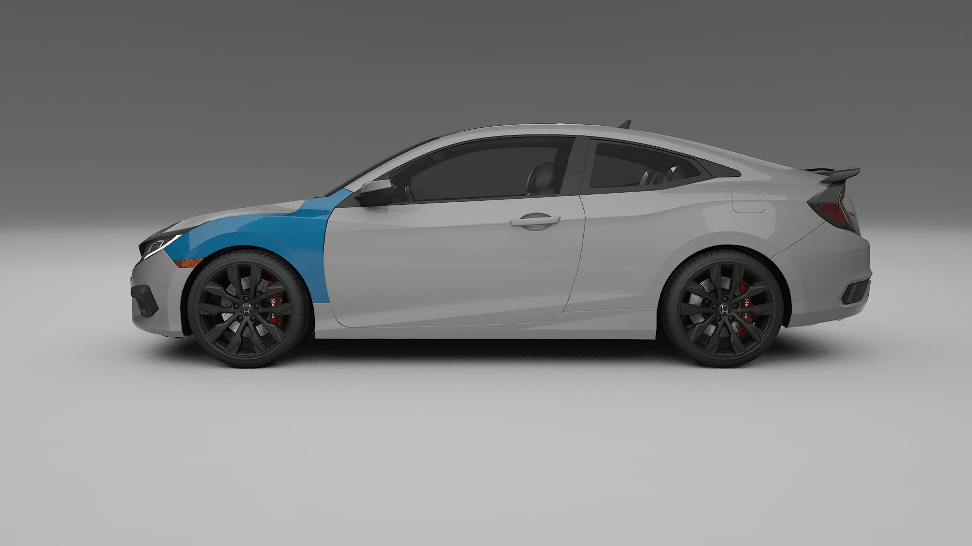 Honda Civic coupe prefacelift Paint Protection Film | CrystalGuard Transparent PPF Full Pre-Cut Kit