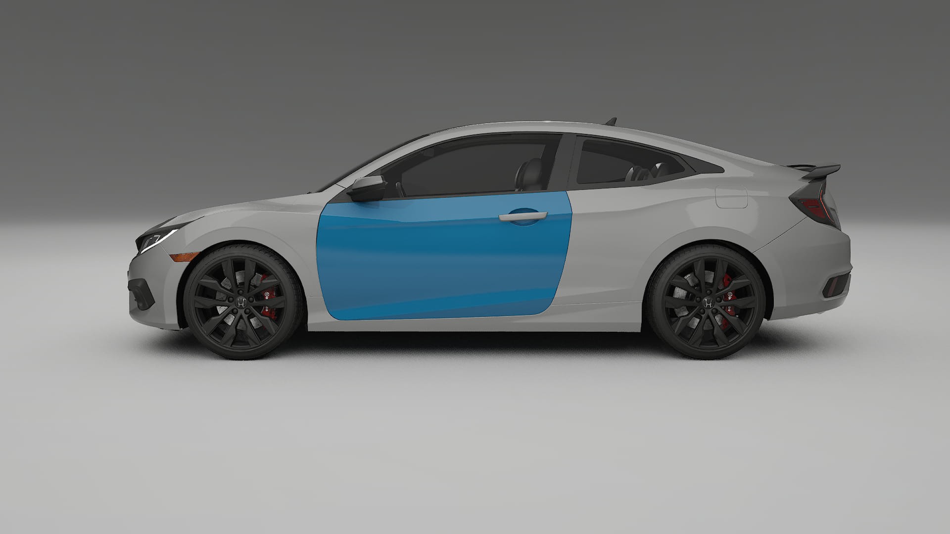 Honda Civic coupe prefacelift Paint Protection Film | CrystalGuard Transparent PPF Full Pre-Cut Kit