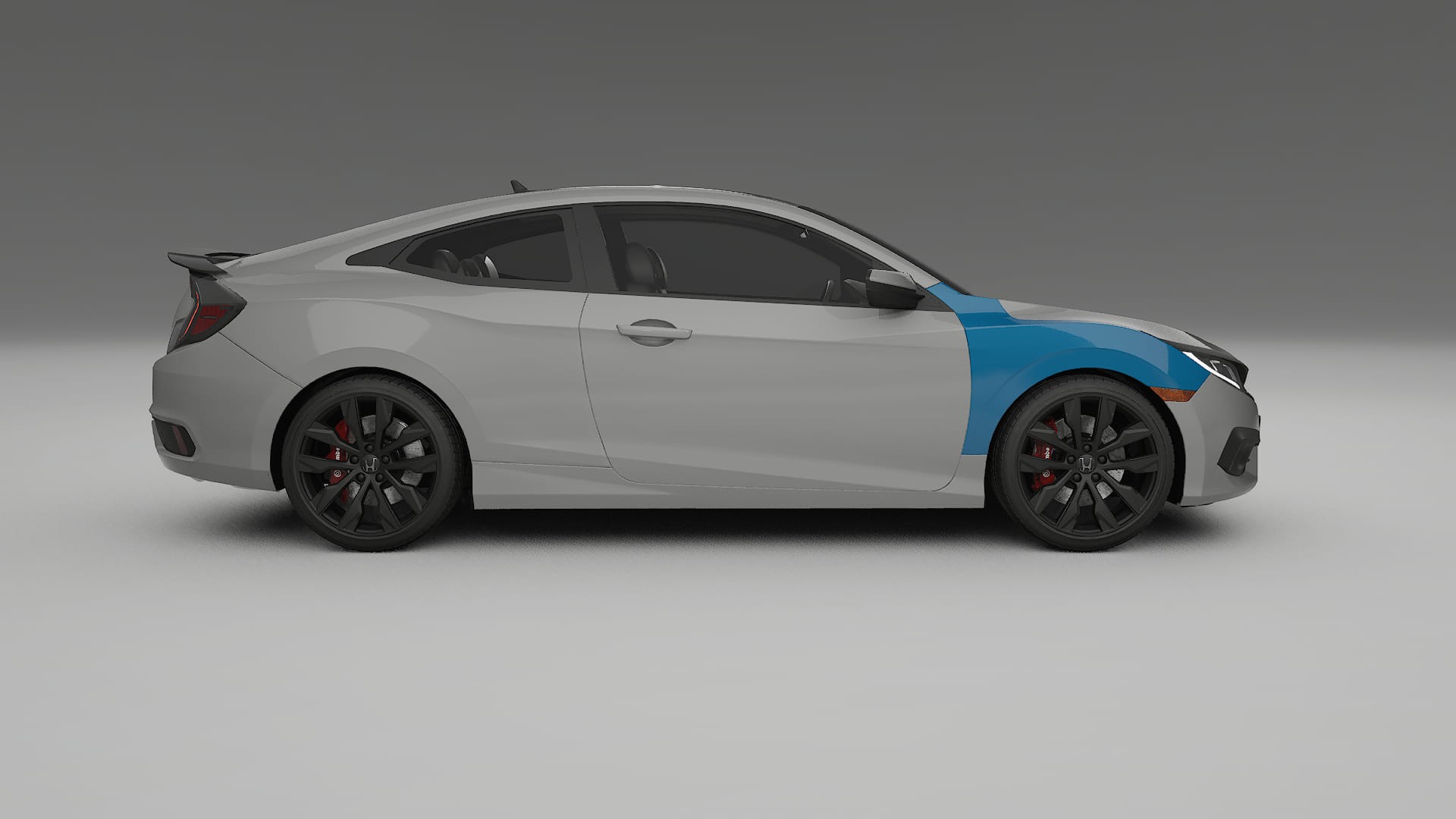 Honda Civic coupe prefacelift Lackschutzfolie | CrystalGuard Transparente PPF Komplett-Vorgeschnittener Kit