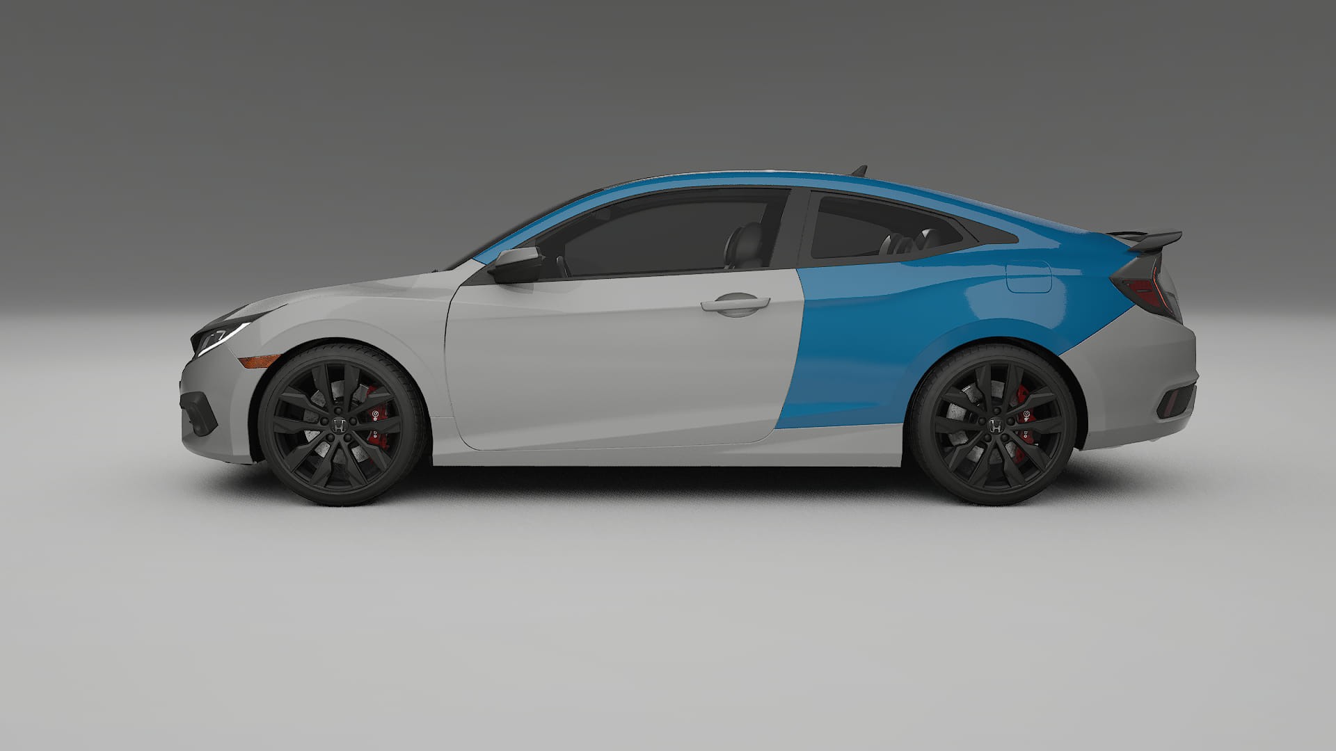 Honda Civic coupe prefacelift Paint Protection Film | CrystalGuard Transparent PPF Full Pre-Cut Kit