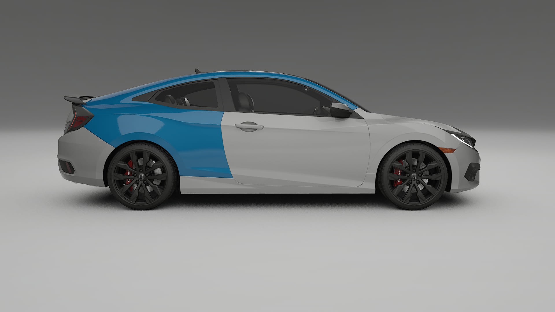 Honda Civic coupe prefacelift Paint Protection Film | CrystalGuard Transparent PPF Full Pre-Cut Kit