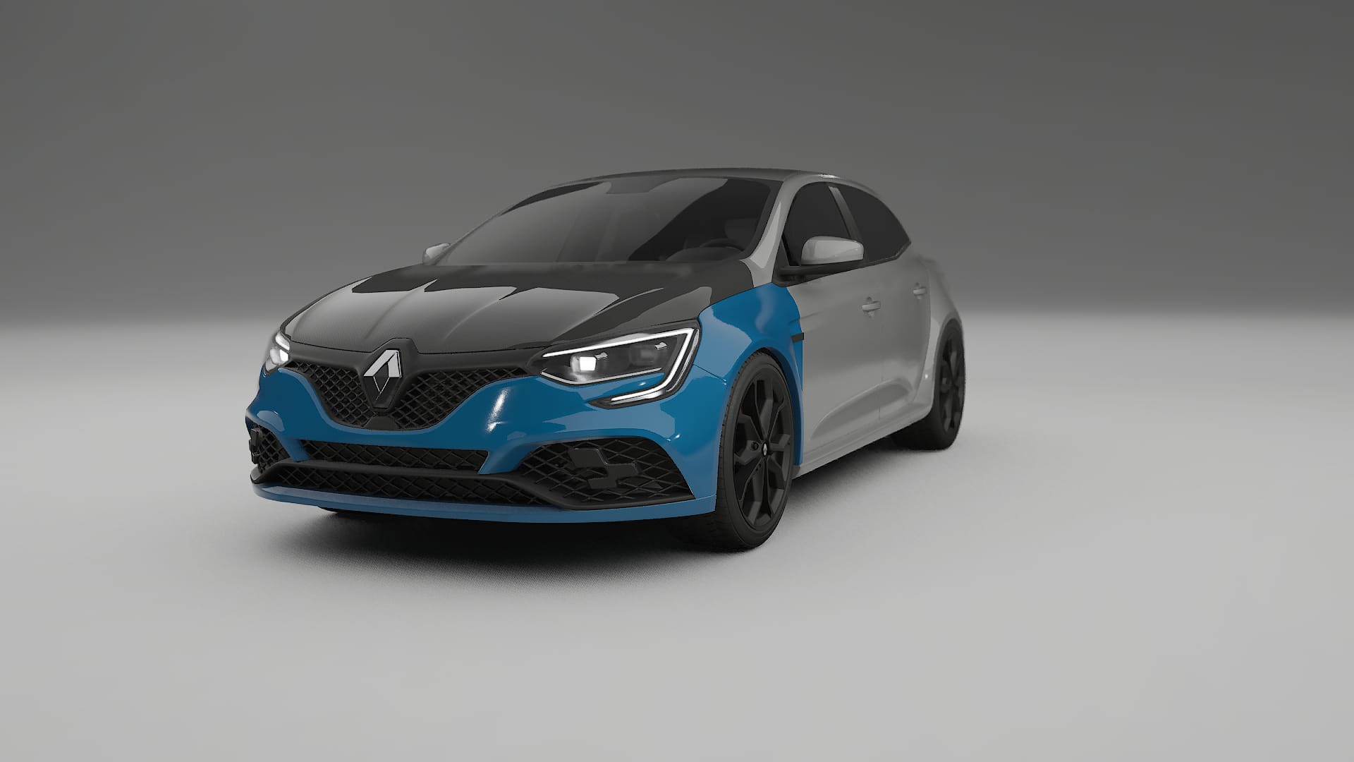 Renault Megane RS IV PPF | CrystalGuard Front Kit with Carbon Bonnet
