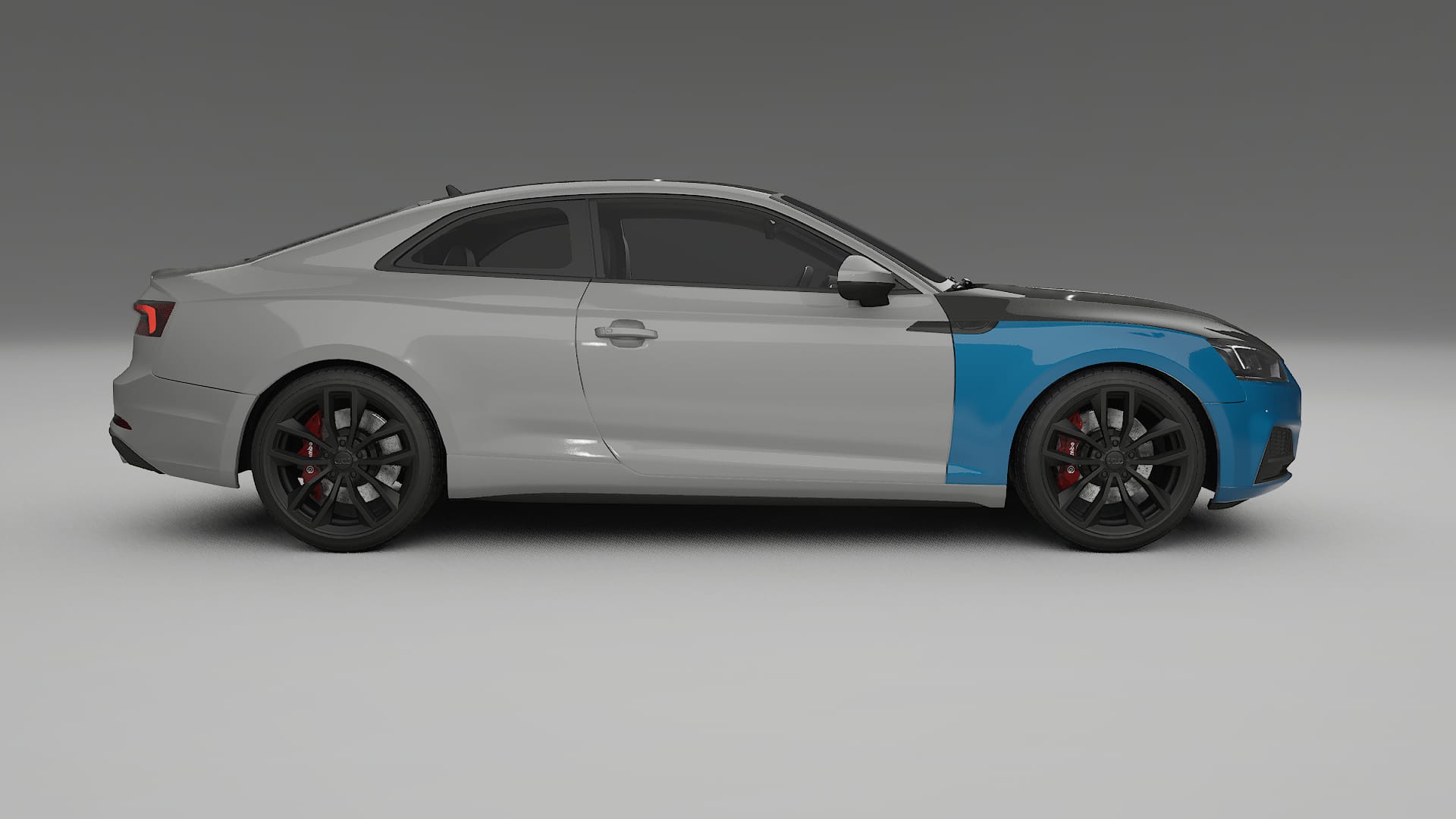 Audi S5 B9 prefacelift PPF | CrystalGuard Front Kit with Carbon Bonnet