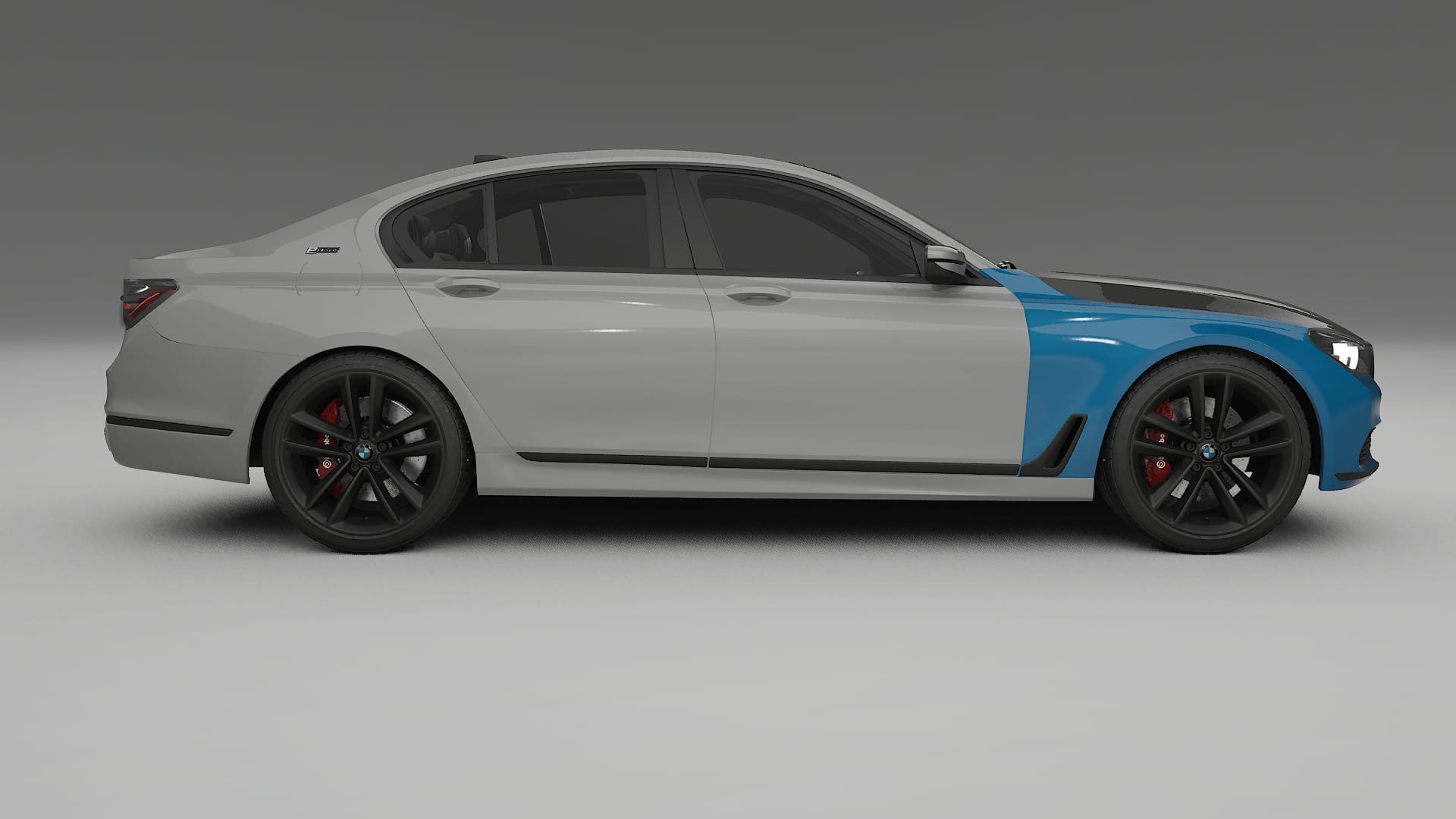 BMW 7 G11 G12 facelift PPF | CrystalGuard Front Kit with Carbon Bonnet