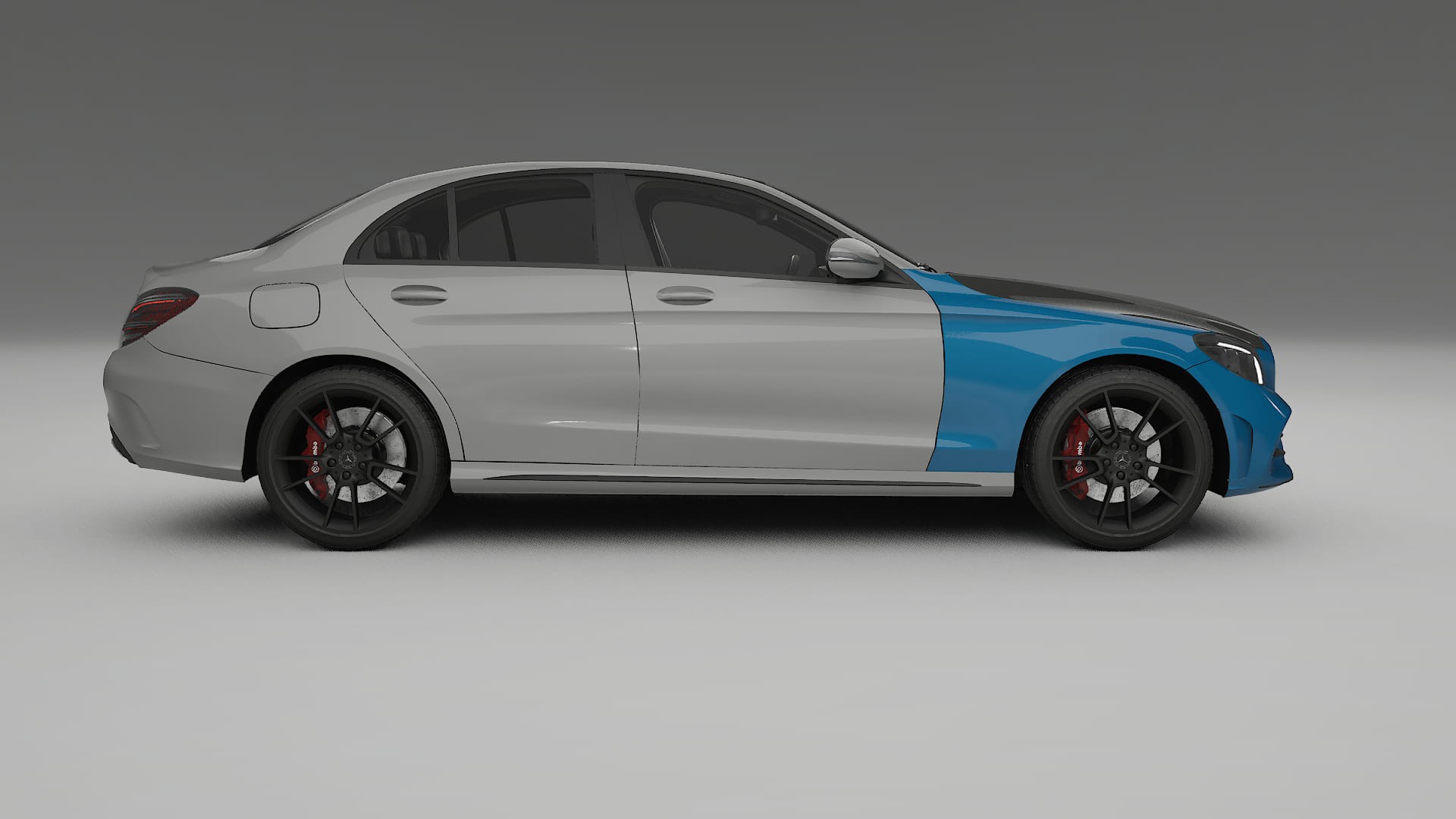 Mercedes C-Class W205 AMG sedan PPF | CrystalGuard Front Kit with Carbon Bonnet 2