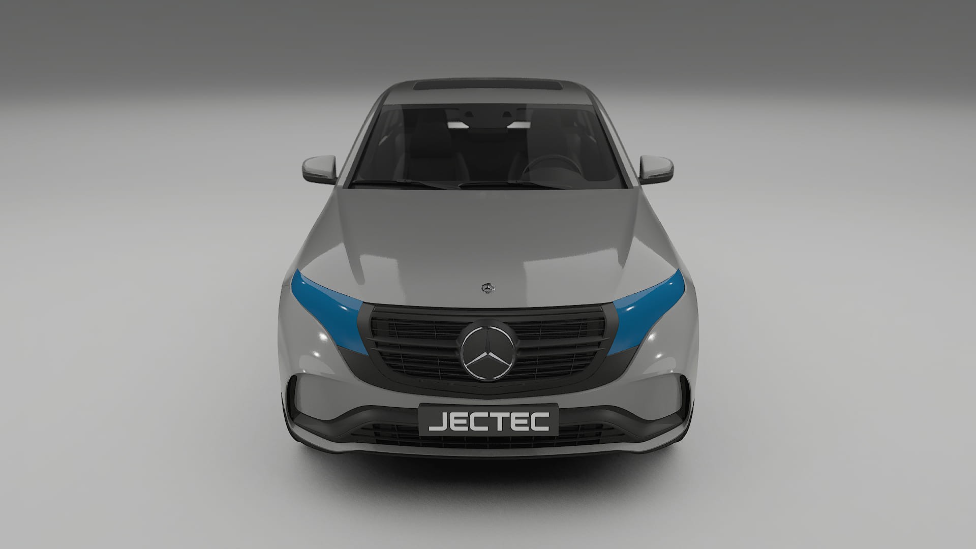 Mercedes EQC AMG PPF | CrystalGuard Front Kit with Carbon Bonnet