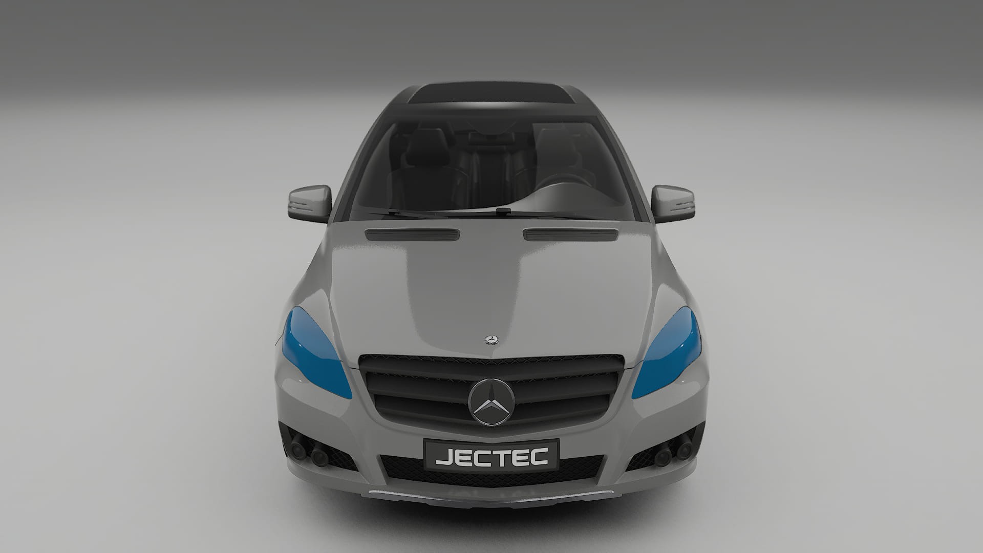 Mercedes R-class W251 facelift PPF | CrystalGuard Front Kit with Carbon Bonnet