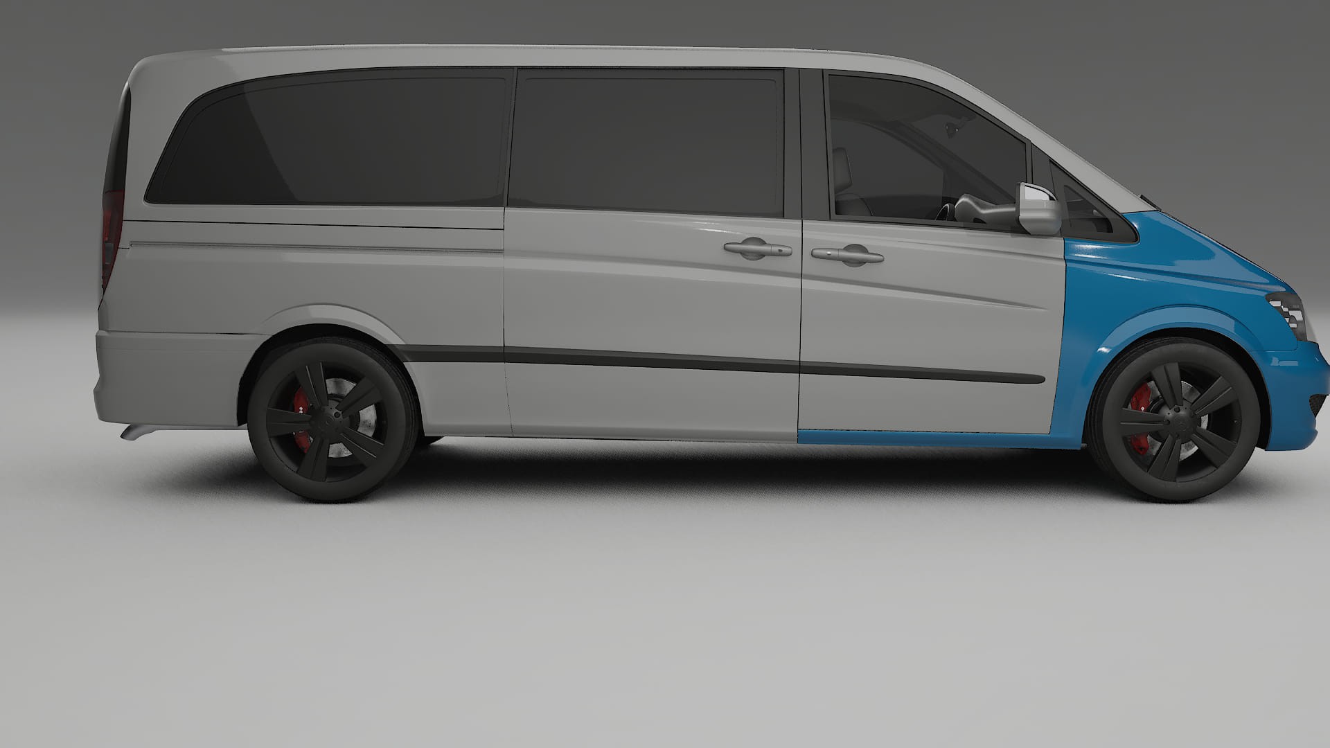 Mercedes Viano Extralong W439 Facelift PPF | CrystalGuard Front Kit with Carbon Bonnet 2