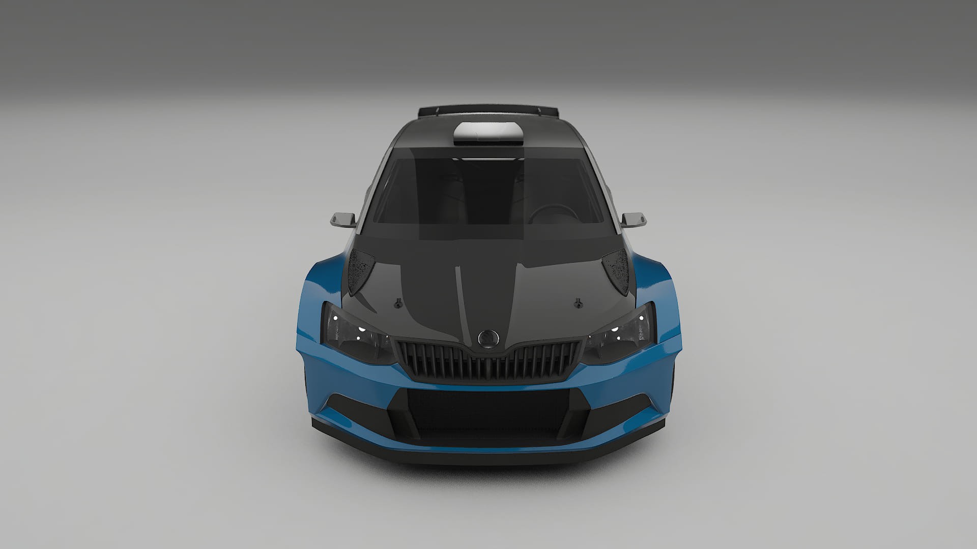 Škoda Fabia R5 6V PPF | CrystalGuard Front Kit with Carbon Bonnet
