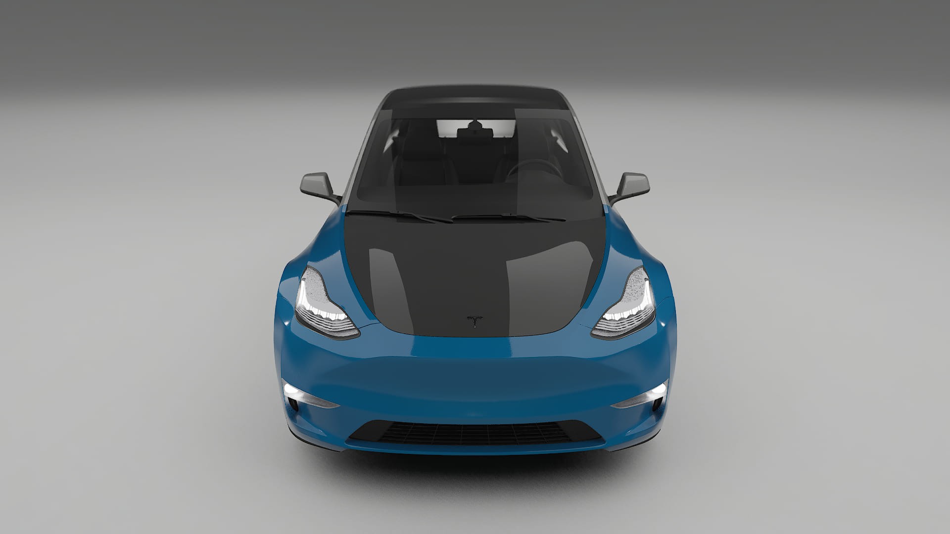 Tesla Model-Y PPF | CrystalGuard Front Kit with Carbon Bonnet
