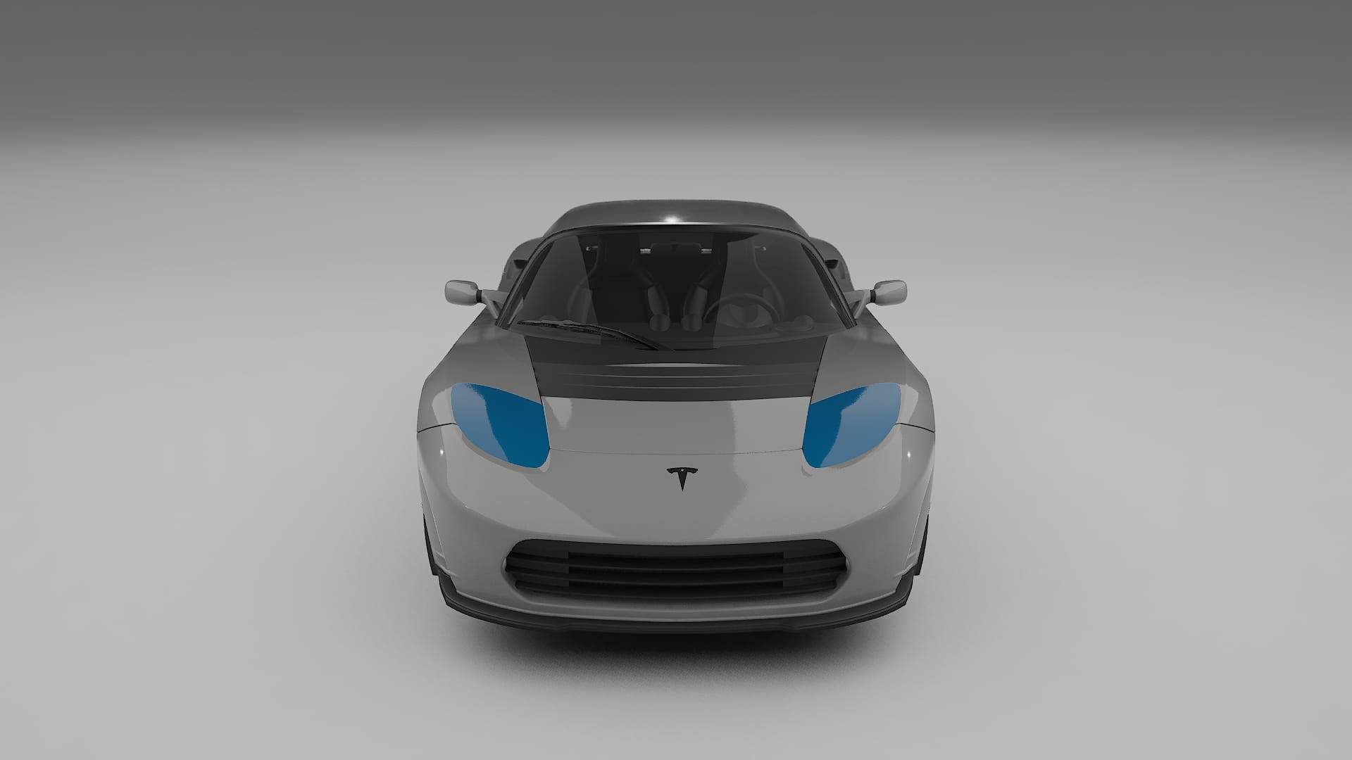 Tesla Roadster 2.5 PPF | CrystalGuard Front Kit with Carbon Bonnet