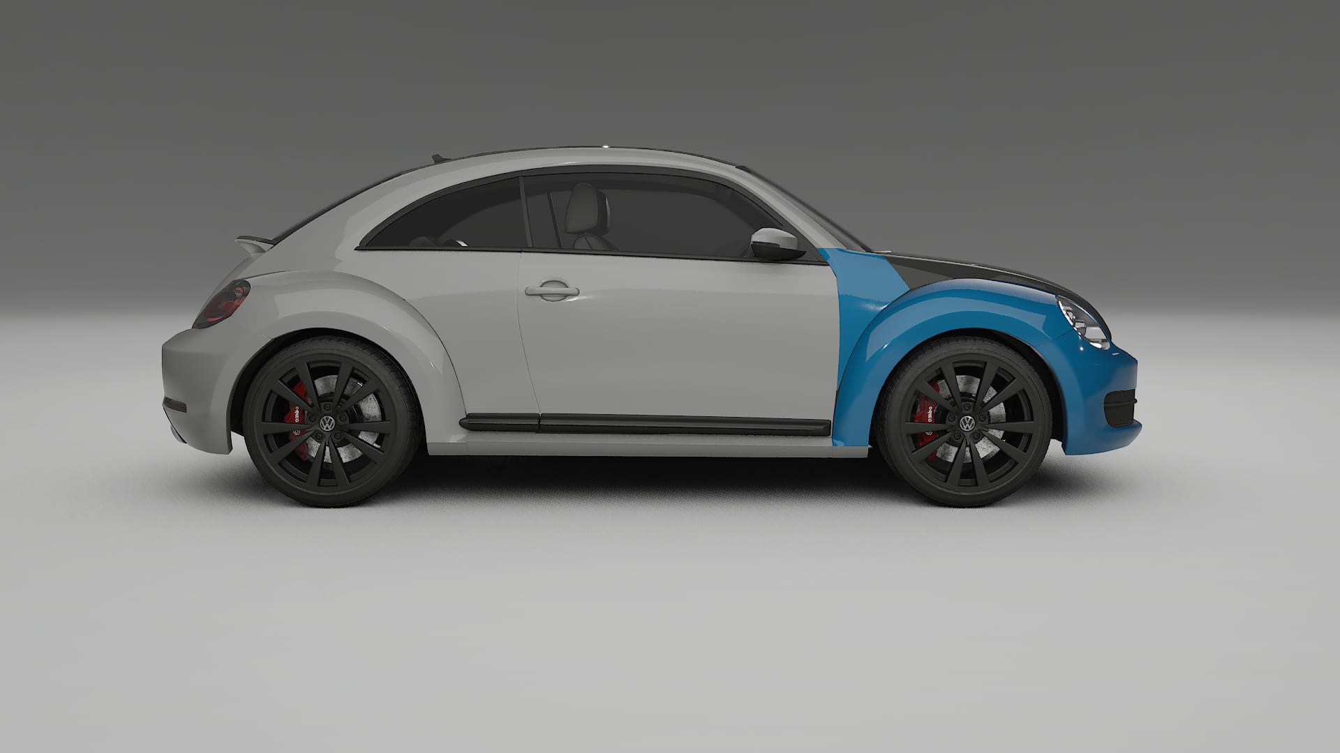 VW Beetle A5 prefacelift PPF | CrystalGuard Front Kit with Carbon Bonnet 2
