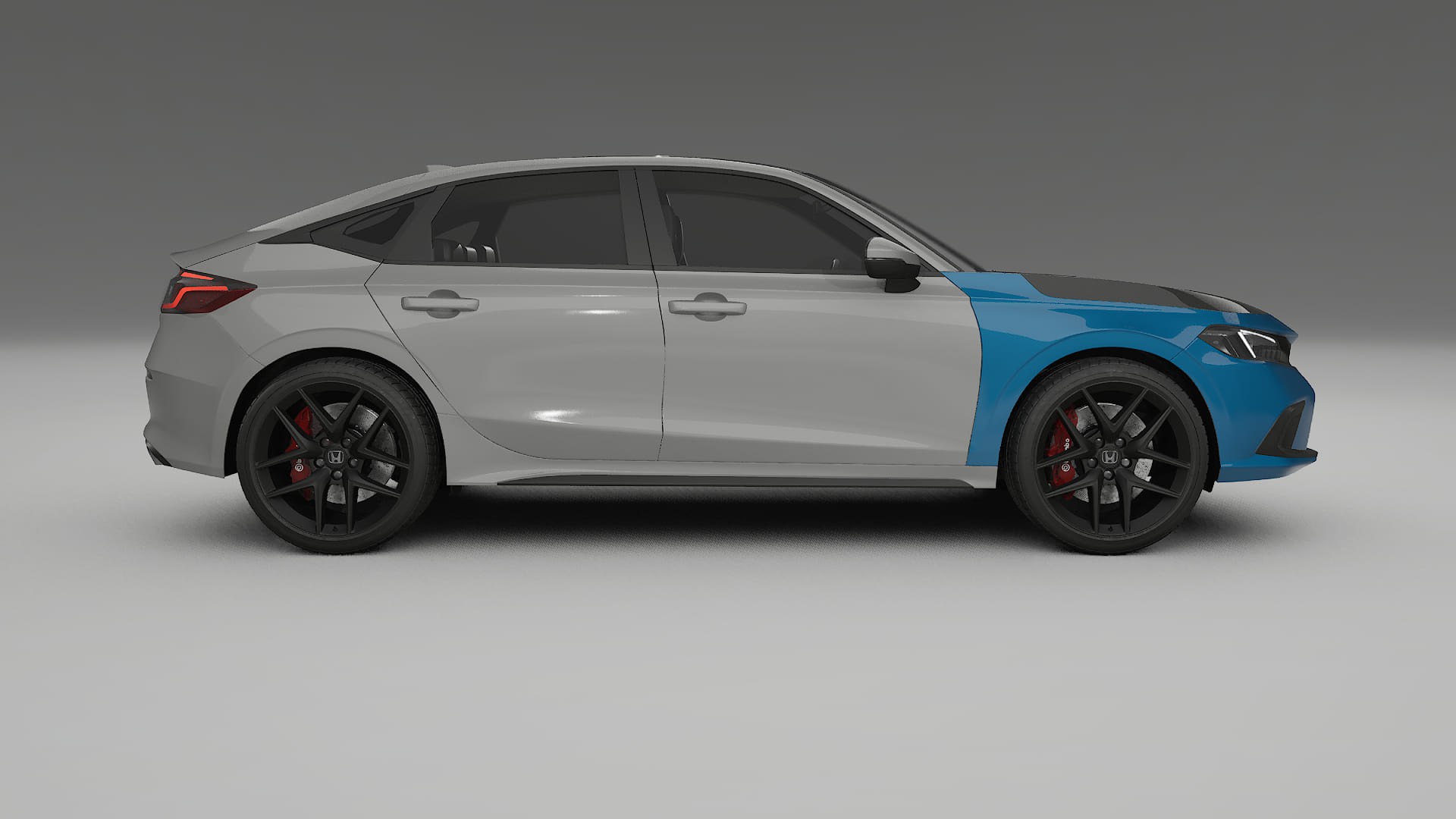 Honda Civic hatchback PPF | CrystalGuard Front Kit with Carbon Bonnet