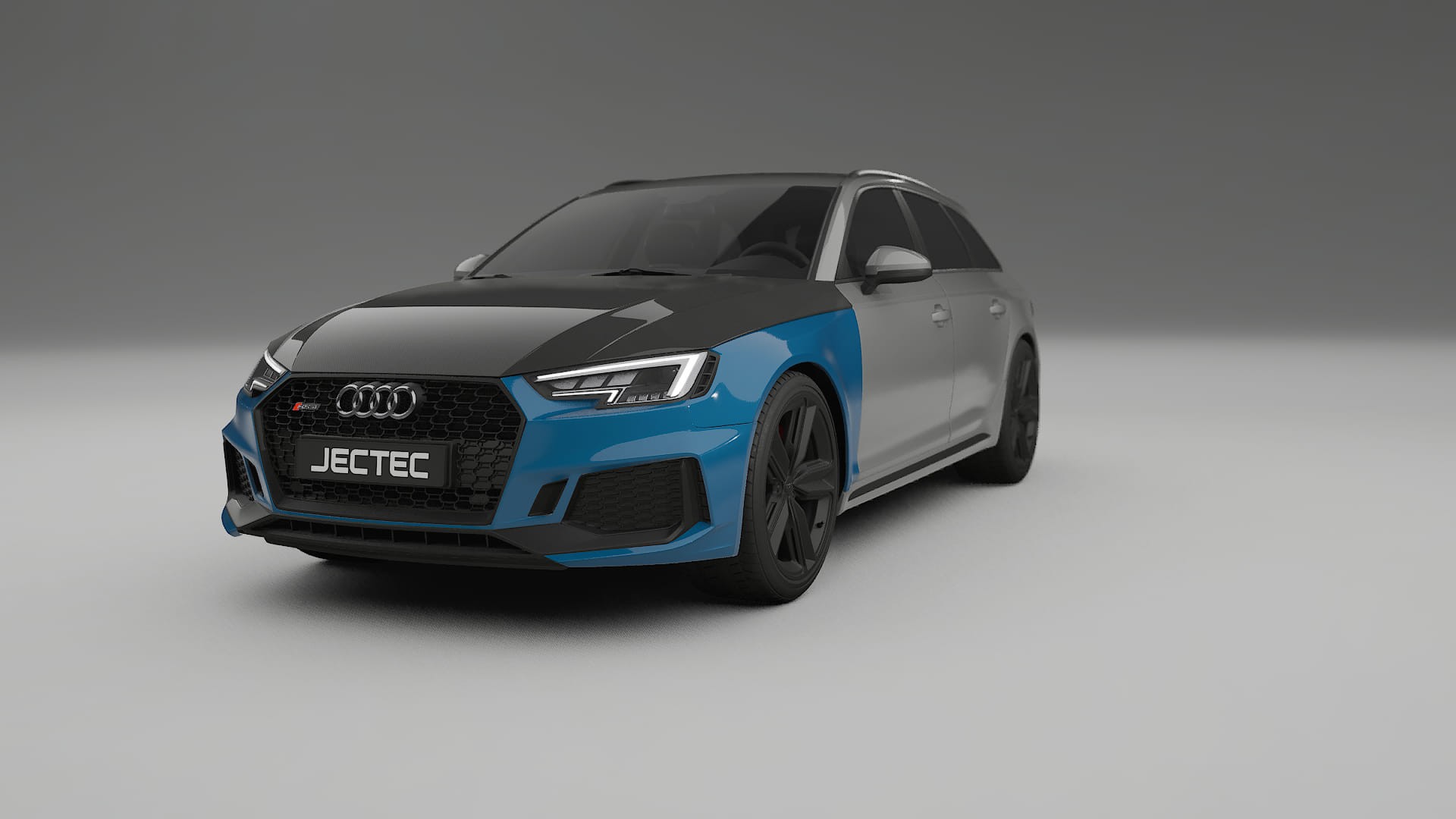 Audi RS4 Avant B9 prefacelift PPF | CrystalGuard Front Kit with Carbon Bonnet