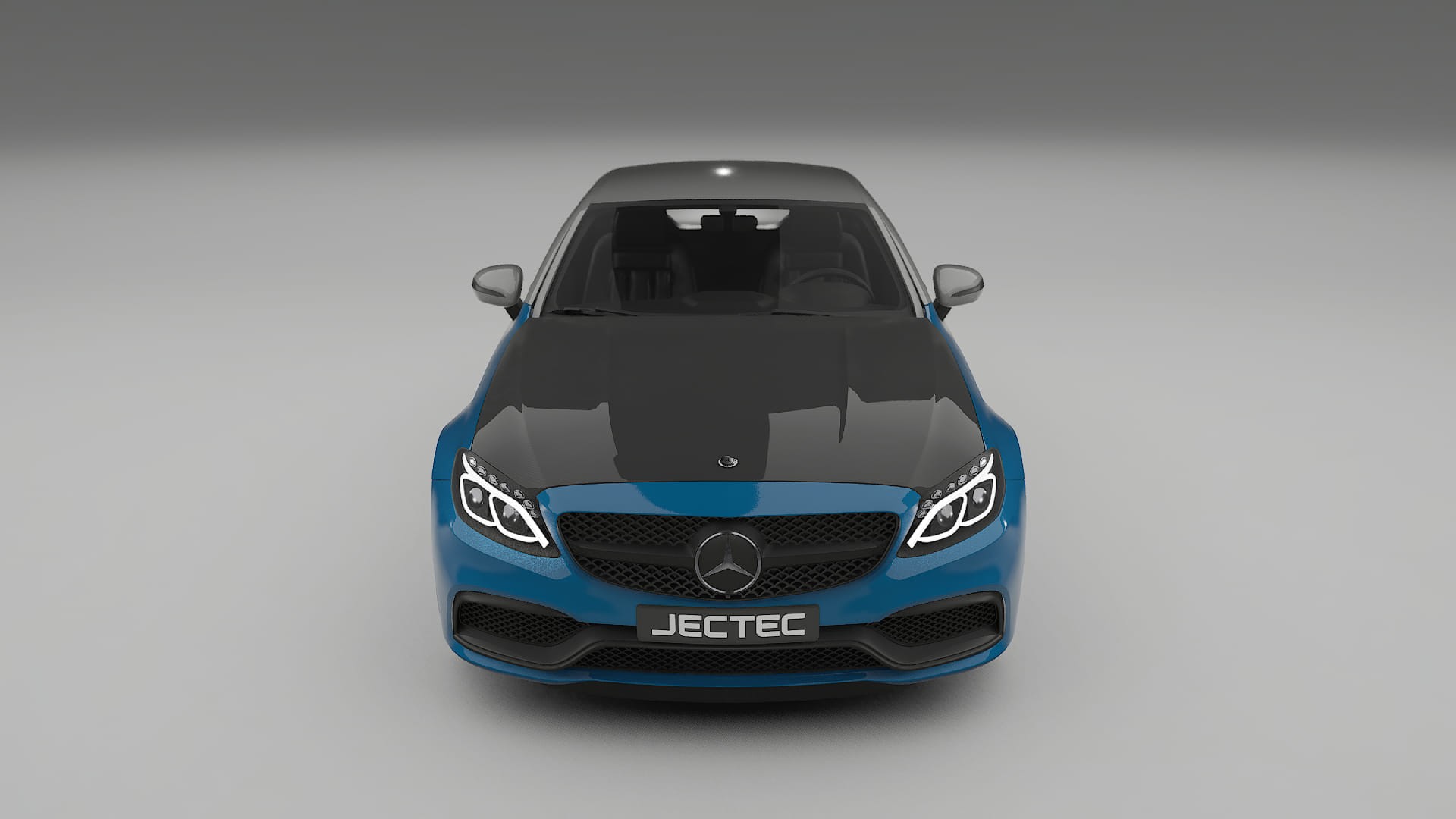 Mercedes C63 AMG W205 Coupe PPF | CrystalGuard Front Kit with Carbon Bonnet