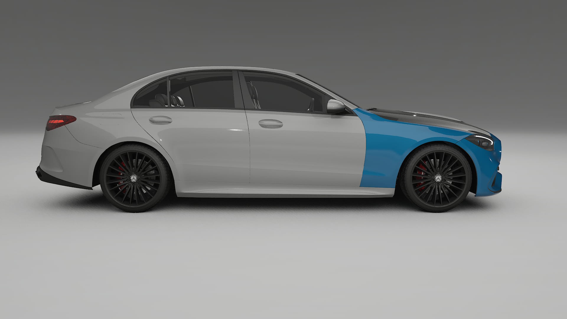 Mercedes C-Class W206 PPF | CrystalGuard Front Kit with Carbon Bonnet