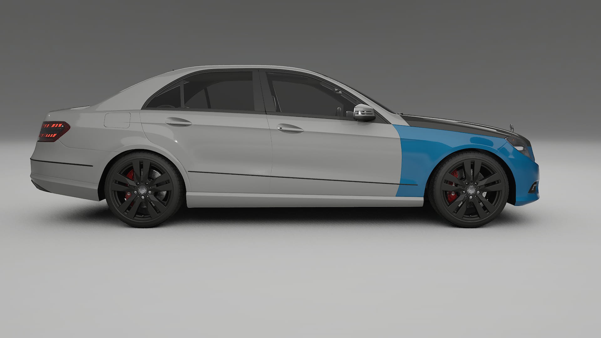 Mercedes E-Class Sedan W212 Prefacelift PPF | CrystalGuard Front Kit with Carbon Bonnet