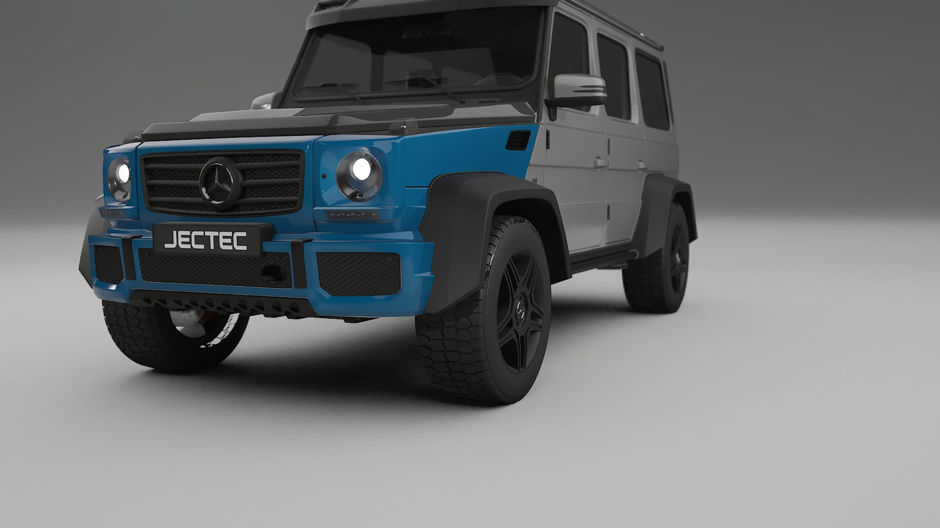 Mercedes G-class 4x4 W463 PPF | CrystalGuard Front Kit with Carbon Bonnet