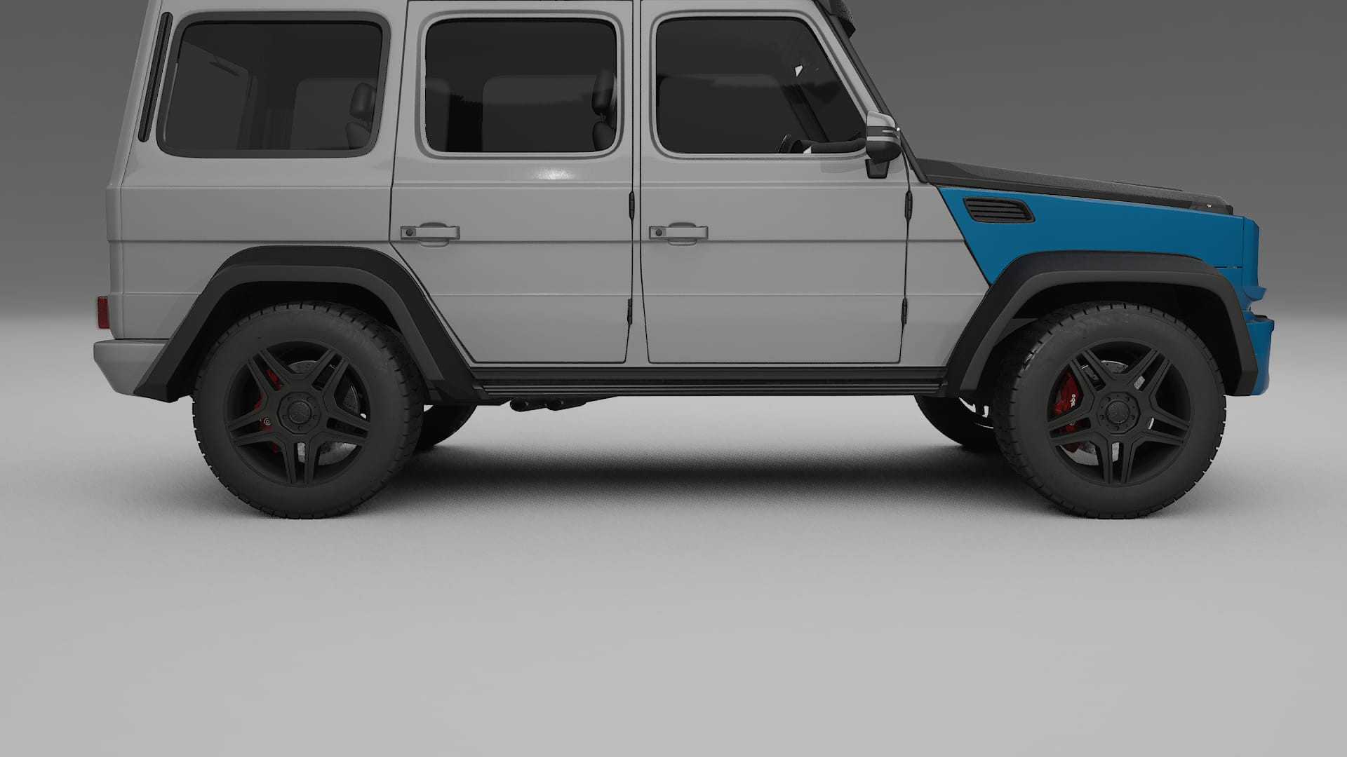 Mercedes G-class 4x4 W463 PPF | CrystalGuard Front Kit with Carbon Bonnet
