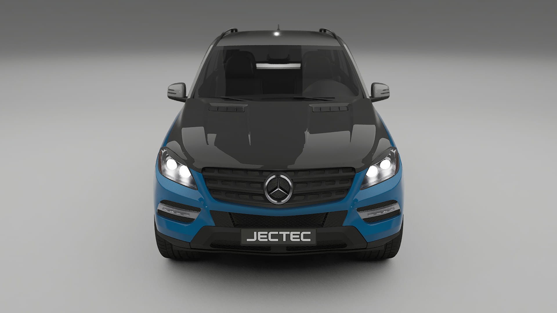 Mercedes M-class W166 PPF | CrystalGuard Front Kit with Carbon Bonnet
