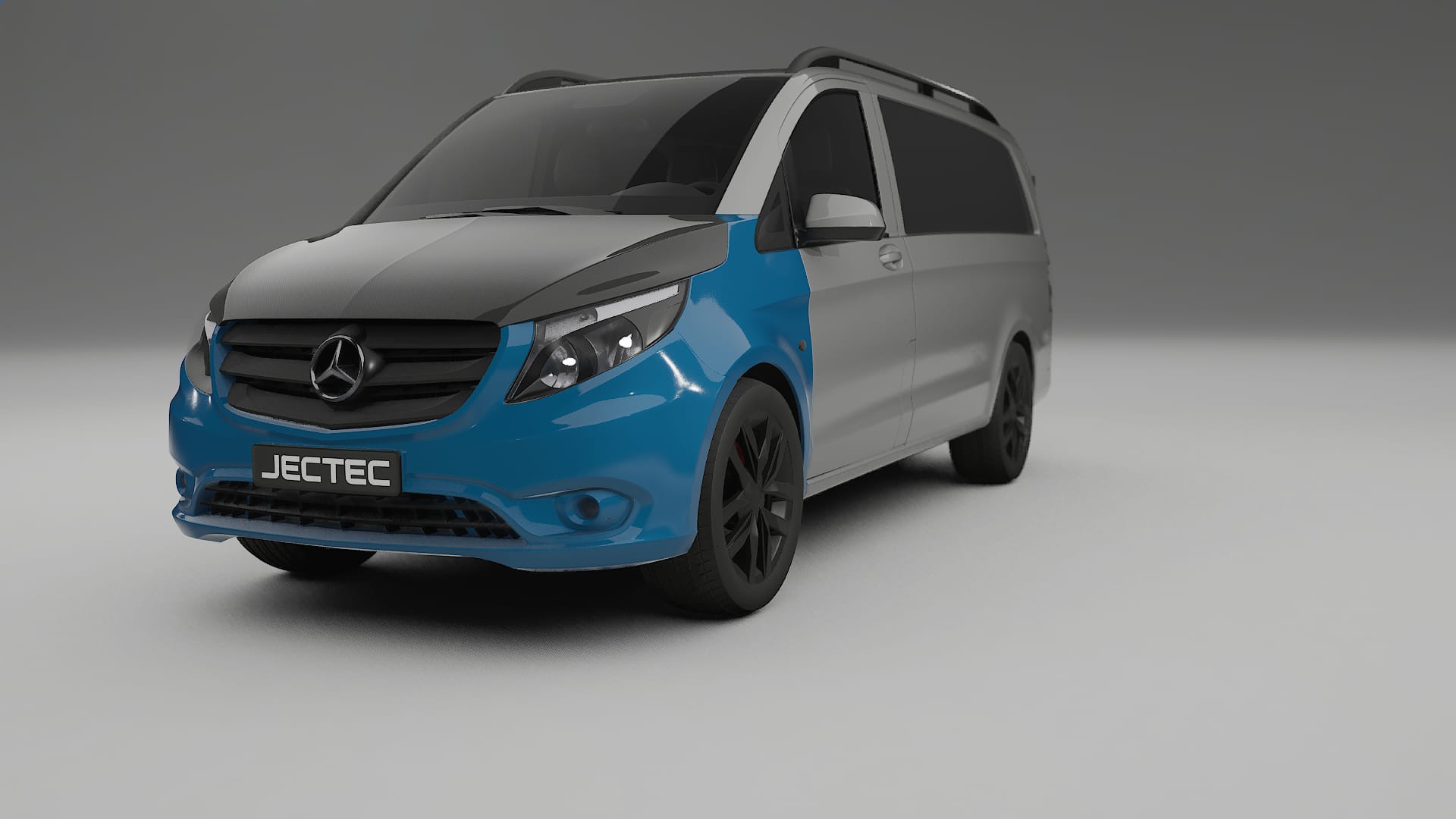 Mercedes Vito-Short W447 prefacelift PPF | CrystalGuard Front Kit with Carbon Bonnet