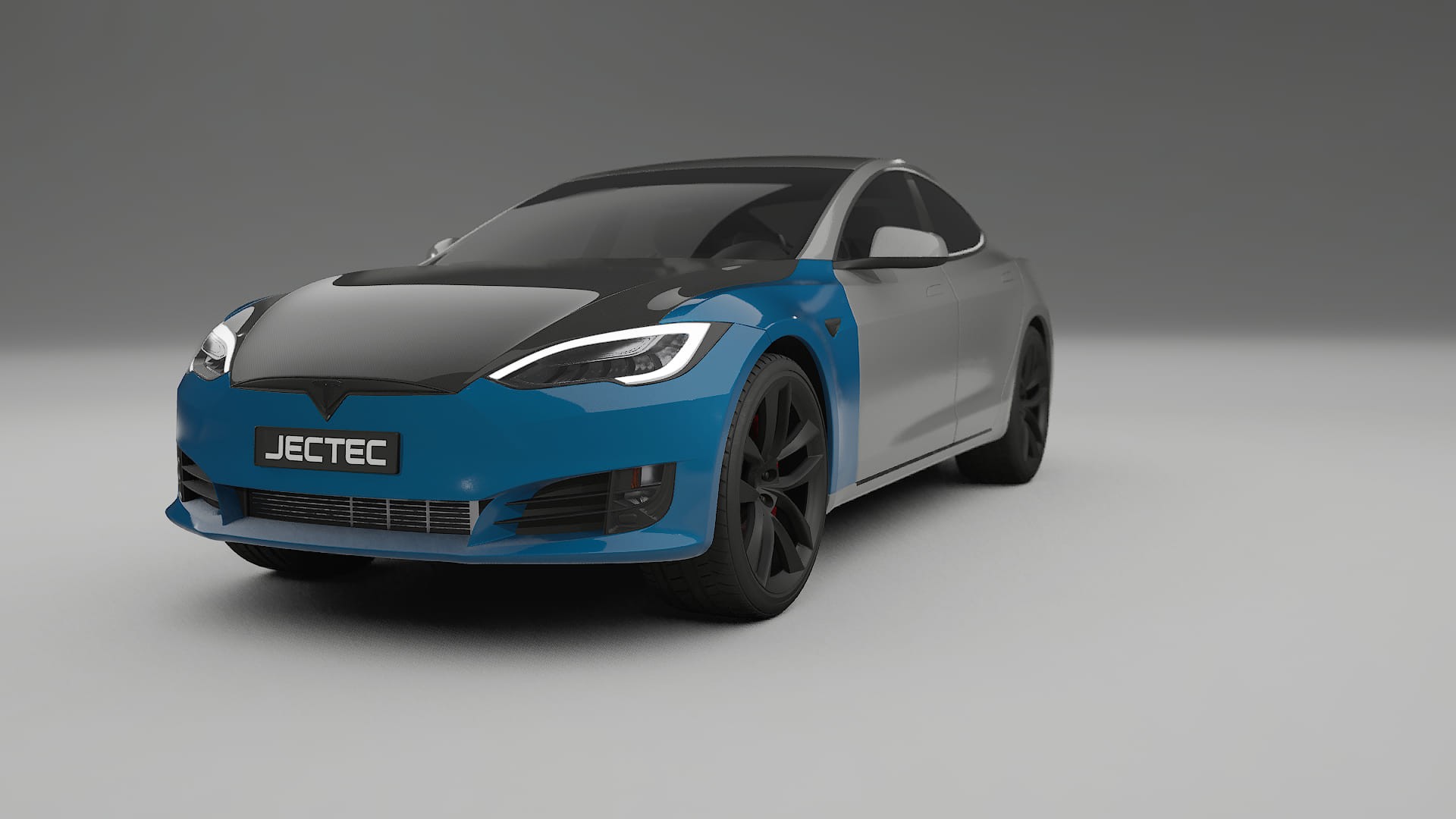 Tesla Model-S Refresh PPF | CrystalGuard Front Kit with Carbon Bonnet