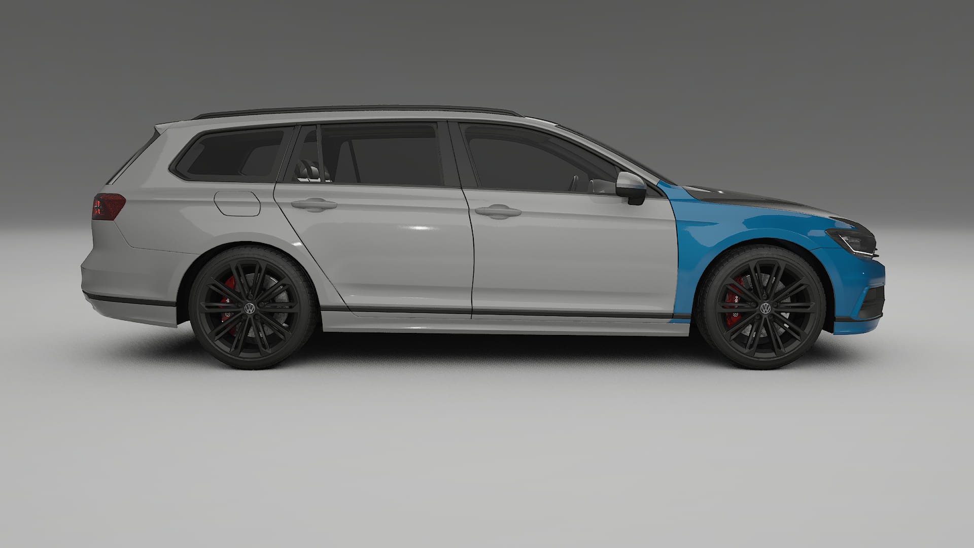 VW Passat Variant-R B8 PPF | CrystalGuard Front Kit with Carbon Bonnet 2