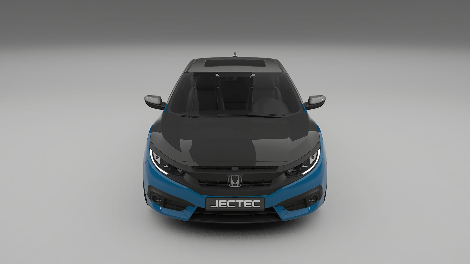 Honda Civic coupe prefacelift PPF | CrystalGuard Front Kit with Carbon Bonnet