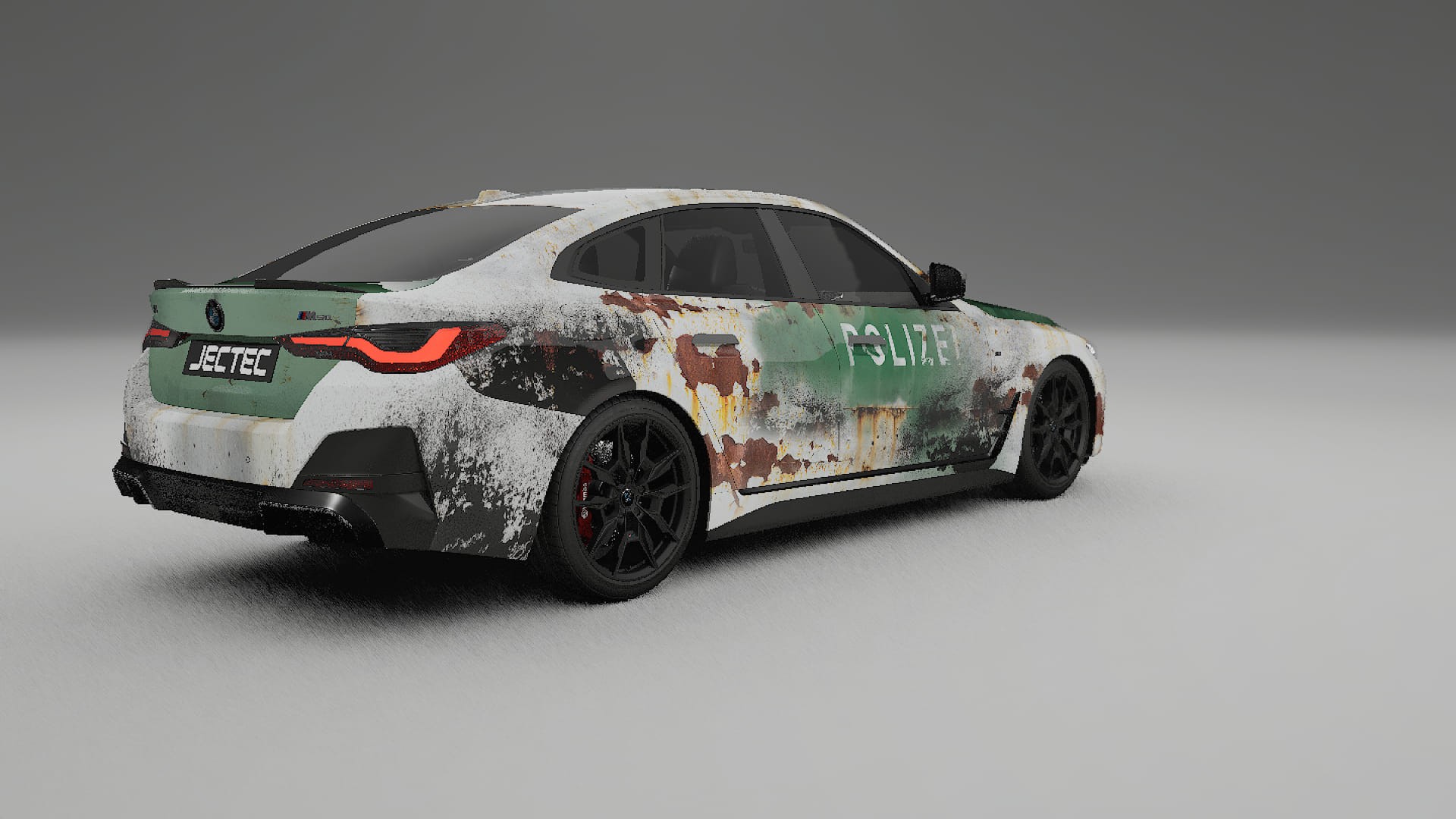 BMW I4 G26 M-Package COBRA 11 – Design-Wrap PPF-Kit aus bedruckbarer Polyurethanfolie