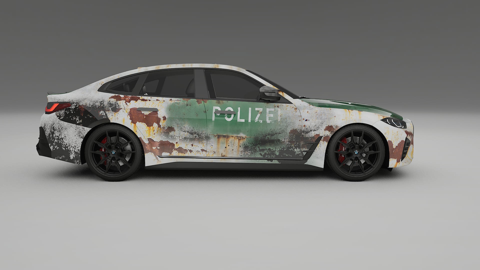 BMW I4 G26 M-Package COBRA 11 – Design-Wrap PPF-Kit aus bedruckbarer Polyurethanfolie