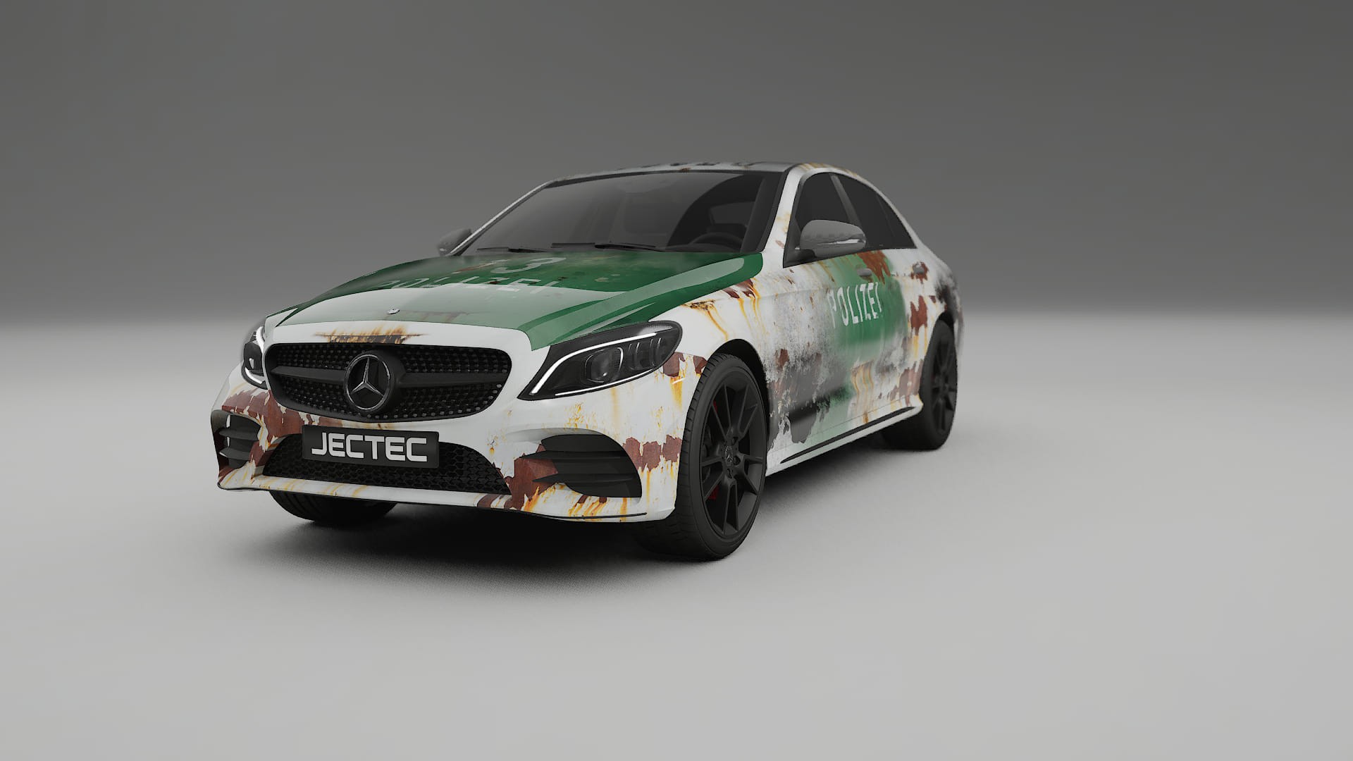 Mercedes C-class W205 AMG sedan COBRA 11 – Design-Wrap PPF-Kit aus bedruckbarer Polyurethanfolie