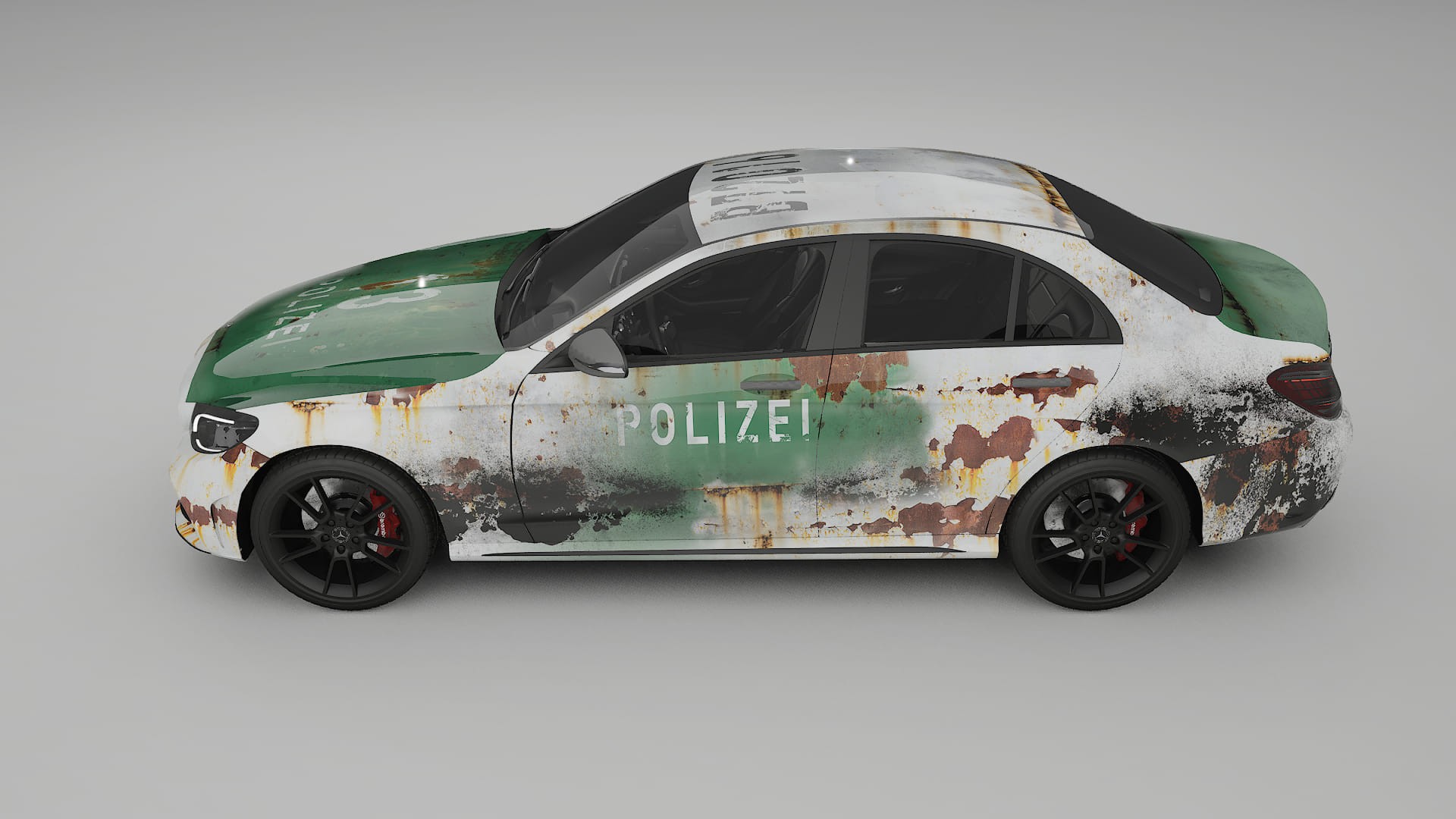 Mercedes C-class W205 AMG sedan COBRA 11 – Design-Wrap PPF-Kit aus bedruckbarer Polyurethanfolie