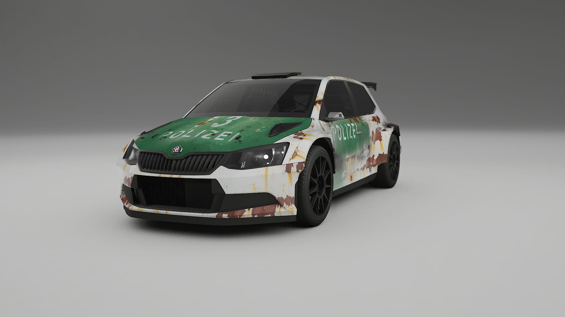 Škoda Fabia R5 6V COBRA 11 – Design-Wrap PPF-Kit aus bedruckbarer Polyurethanfolie
