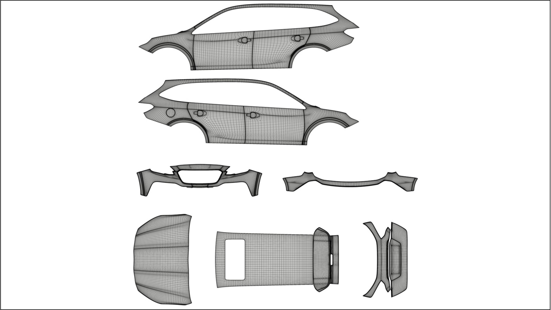 Subaru Outback VI BS prefacelift pre-LCI COBRA 11 Designed Wrap PPF Kit – Printable Polyurethane Film 2