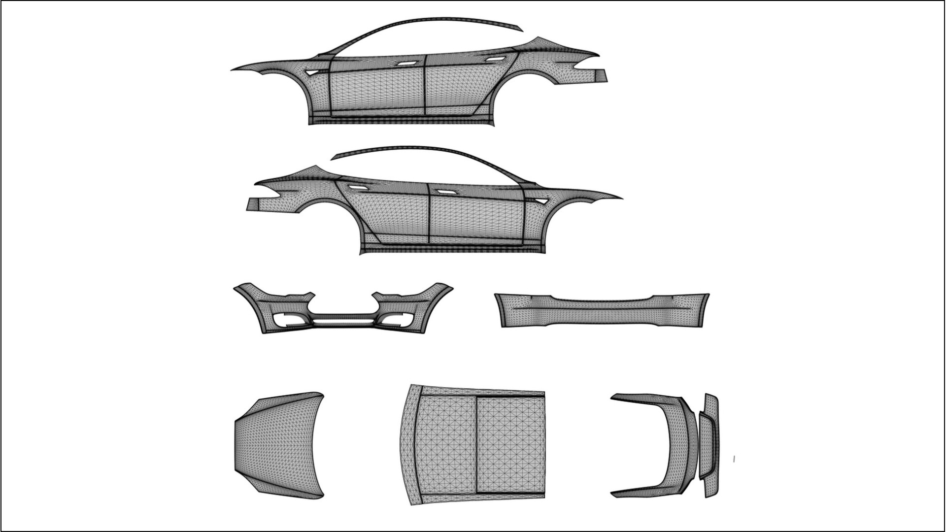 Tesla Model-S COBRA 11 – Design-Wrap PPF-Kit aus bedruckbarer Polyurethanfolie 2