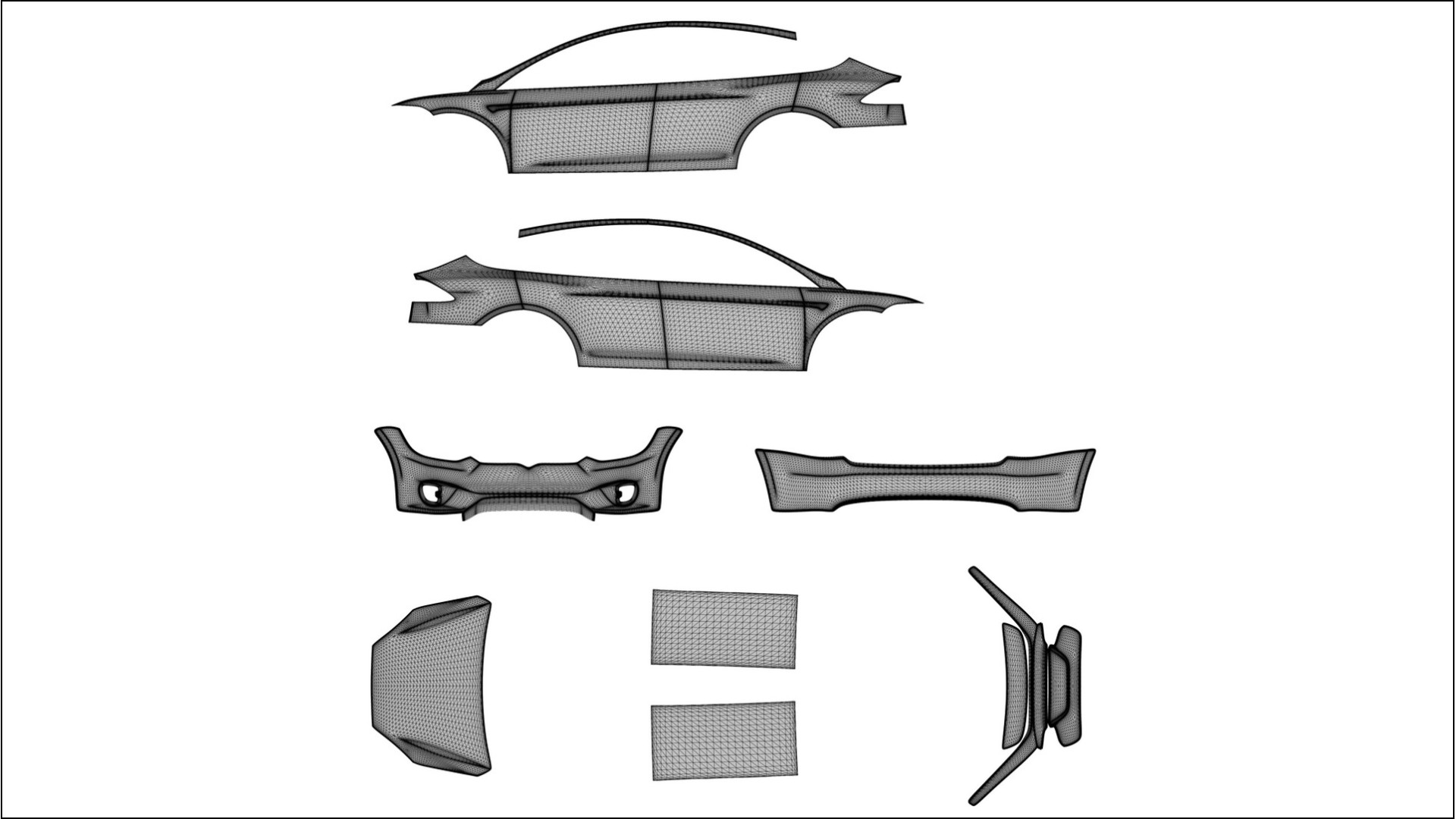 Tesla Model X COBRA 11 – Design-Wrap PPF-Kit aus bedruckbarer Polyurethanfolie